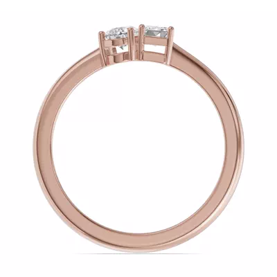 Toi Et Moi Pear & Emerald-Cut Lab Diamond Ring (.50 ct. tw.)