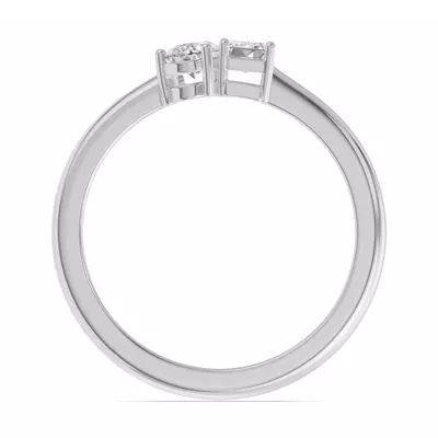 Toi Et Moi Pear & Emerald-Cut Lab Diamond Ring (.50 ct. tw.)