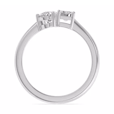 Toi Et Moi Pear & Emerald-Cut Lab Diamond Ring (1.00 ct. tw.)