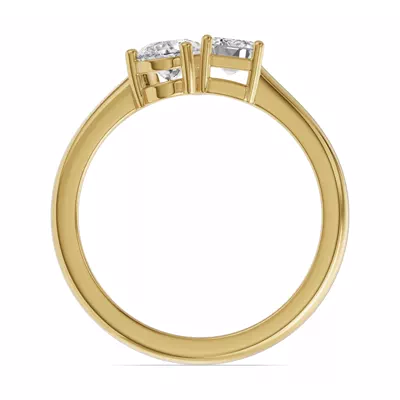 Toi Et Moi Pear & Emerald-Cut Lab Diamond Ring (1.00 ct. tw.)