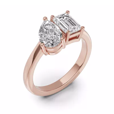 Toi Et Moi Pear & Emerald-Cut Lab Diamond Ring (2.00 ct. tw.)