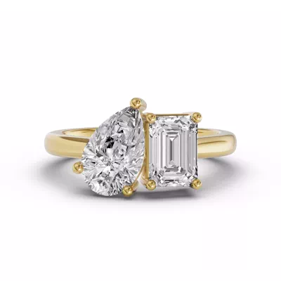 Toi Et Moi Pear & Emerald-Cut Lab Diamond Ring (3.00 ct. tw.)