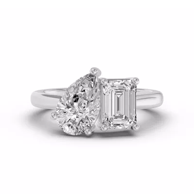 Toi Et Moi Pear & Emerald-Cut Lab Diamond Ring (3.00 ct. tw.)