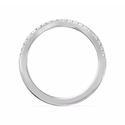 Bianca Curved Pavé Band