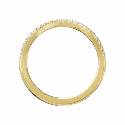 Bianca Curved Lab Pavé Band