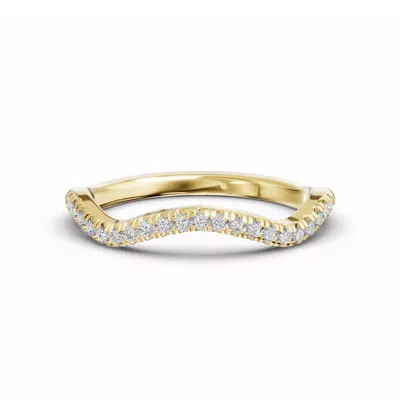 Bianca Curved Pavé Band