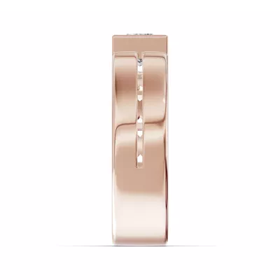 Grooved Princess-Cut Lab Diamond Bezel Band (1.00 ct.)