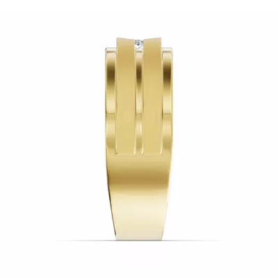 Double-Ridge Cushion Lab Diamond Bezel Band (.50 ct.)