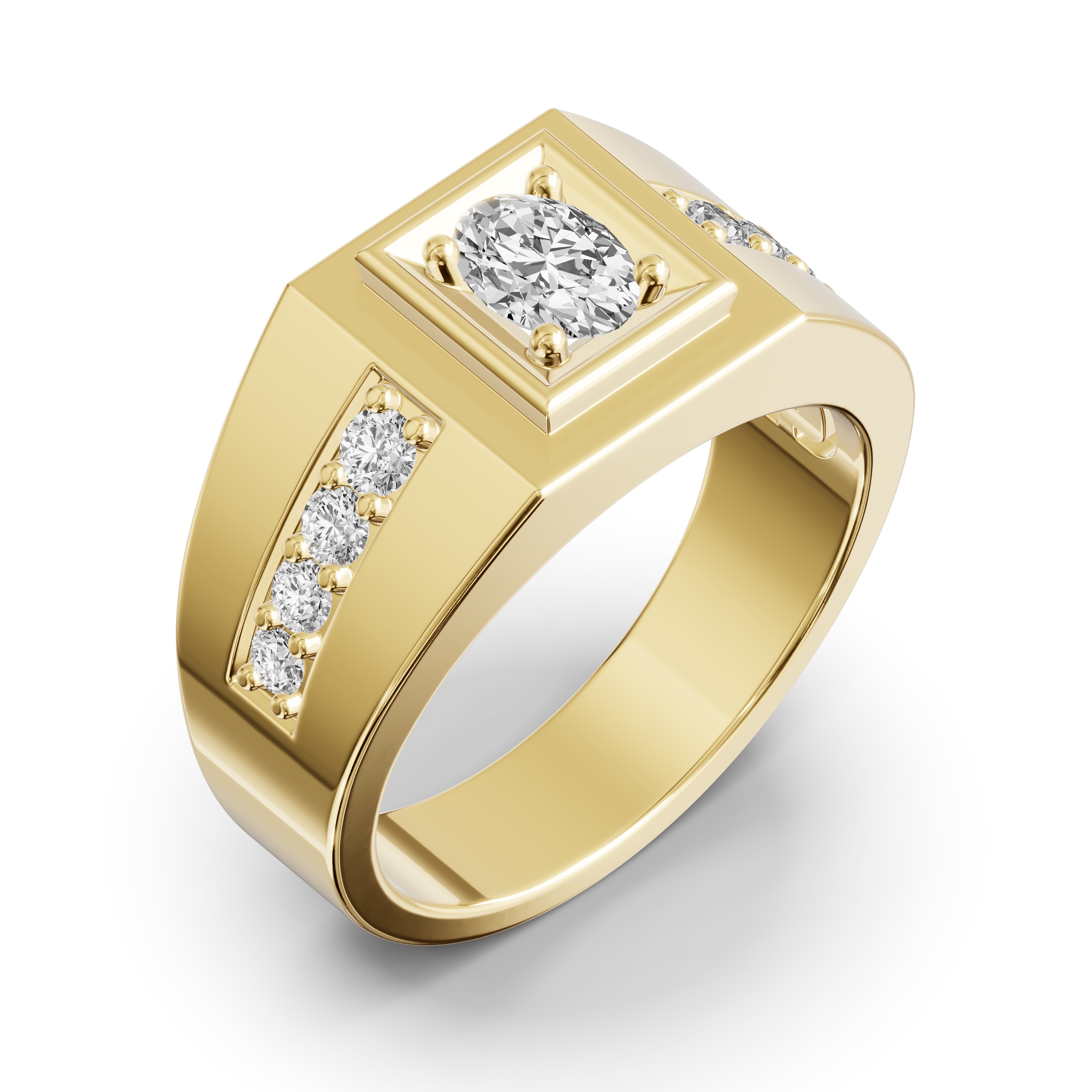 Framed Oval Lab Diamond Ring (1.00 ct. tw.)
