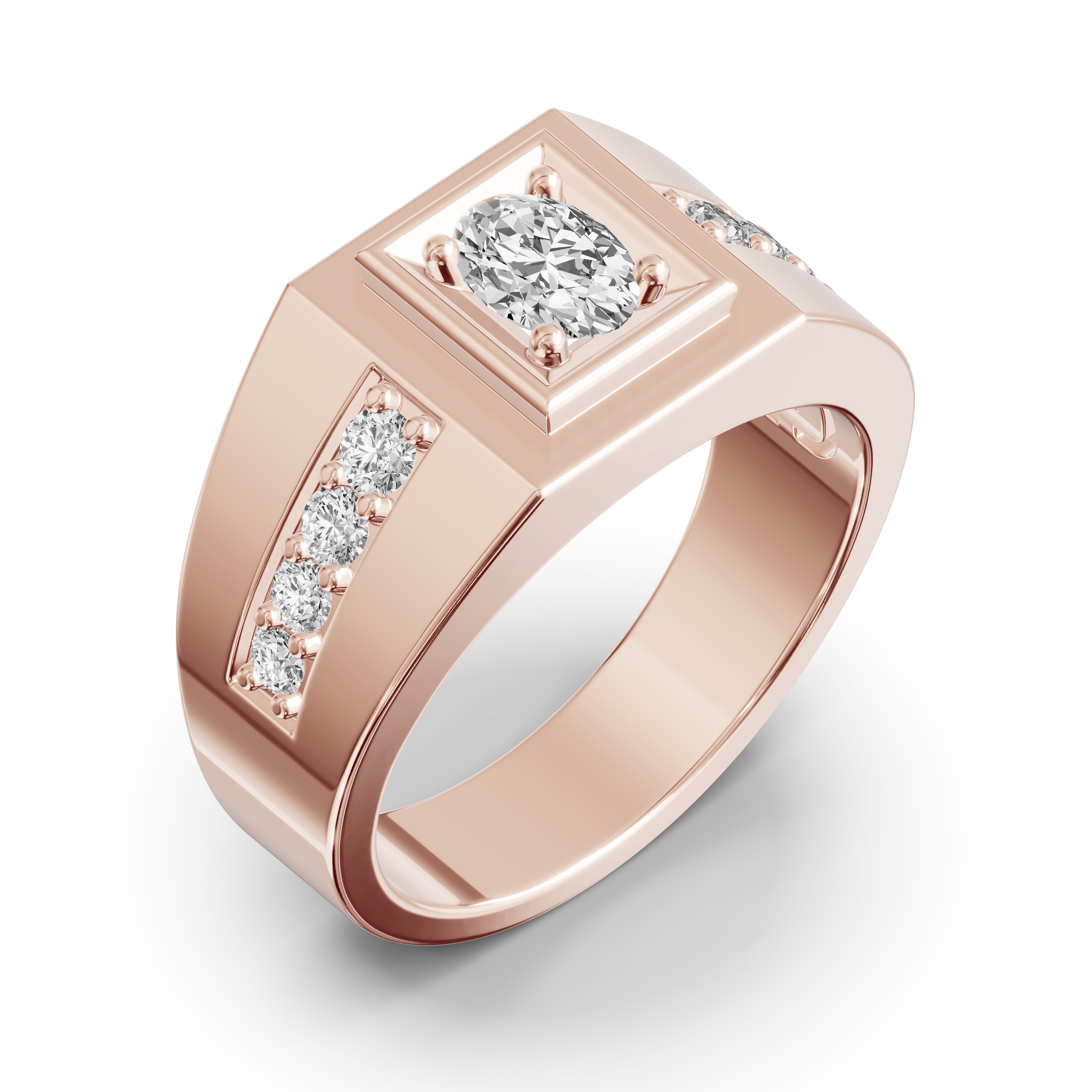 Framed Oval Lab Diamond Ring (1.00 ct. tw.)