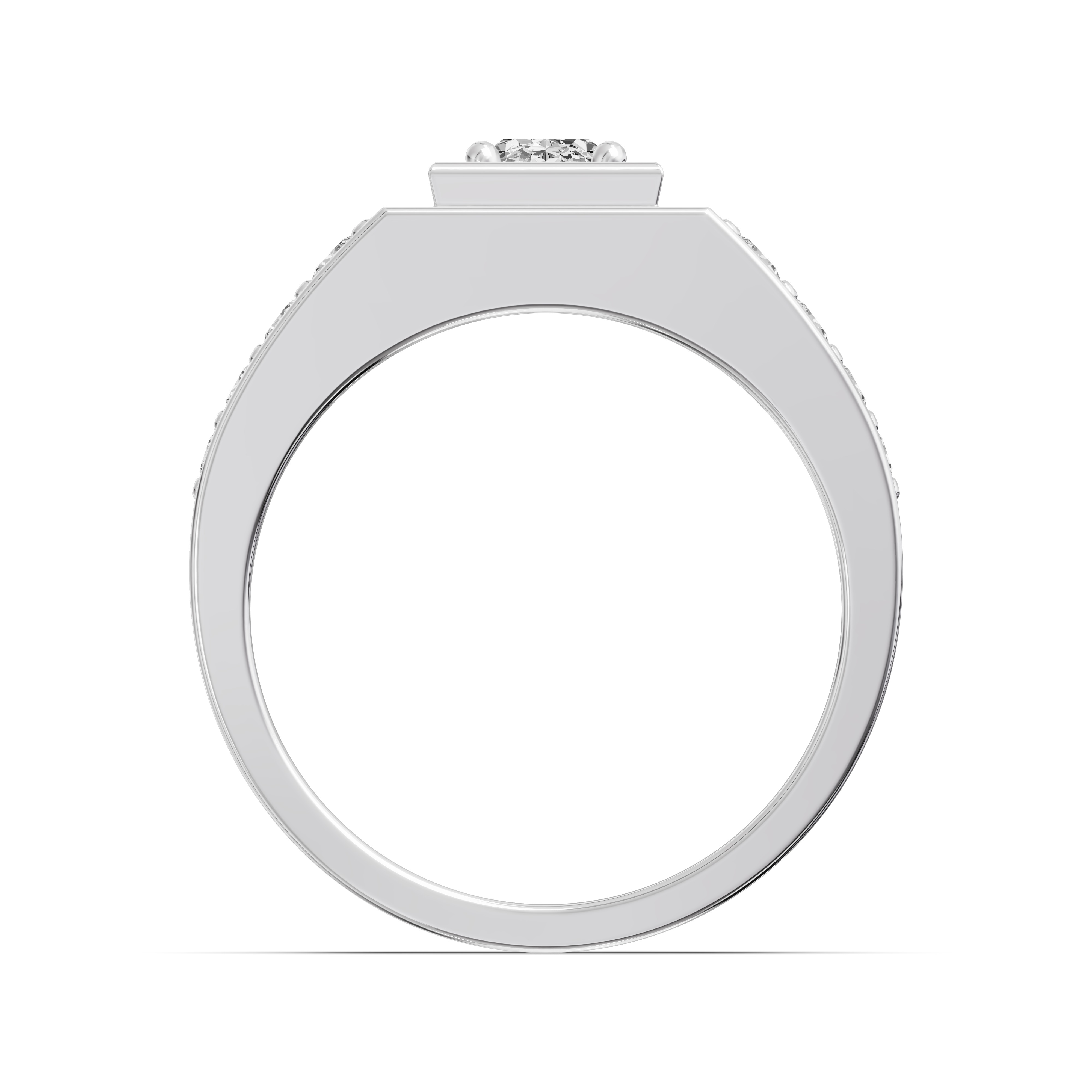 Framed Oval Lab Diamond Ring (1.00 ct. tw.)