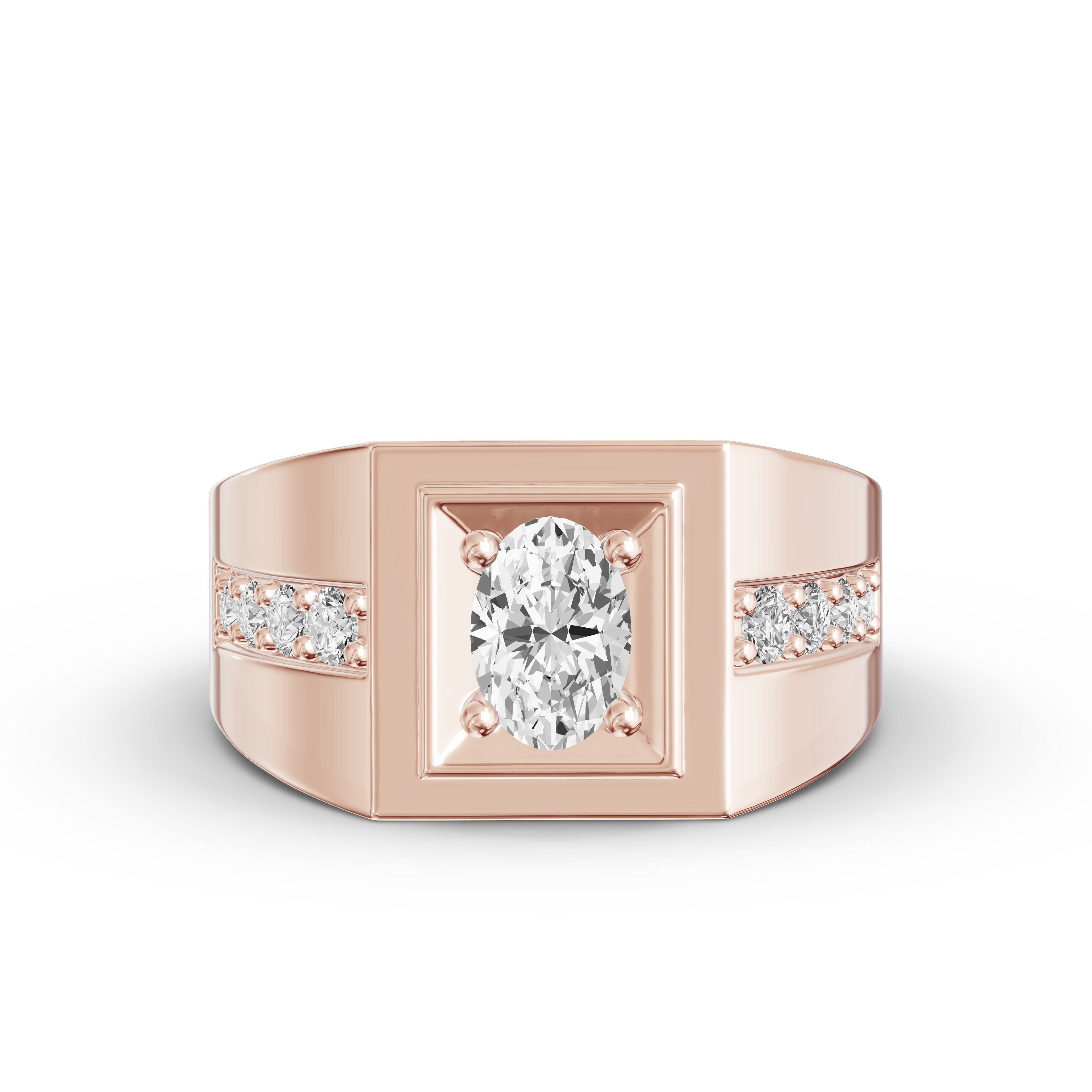 Framed Oval Lab Diamond Ring (1.50 ct. tw.)