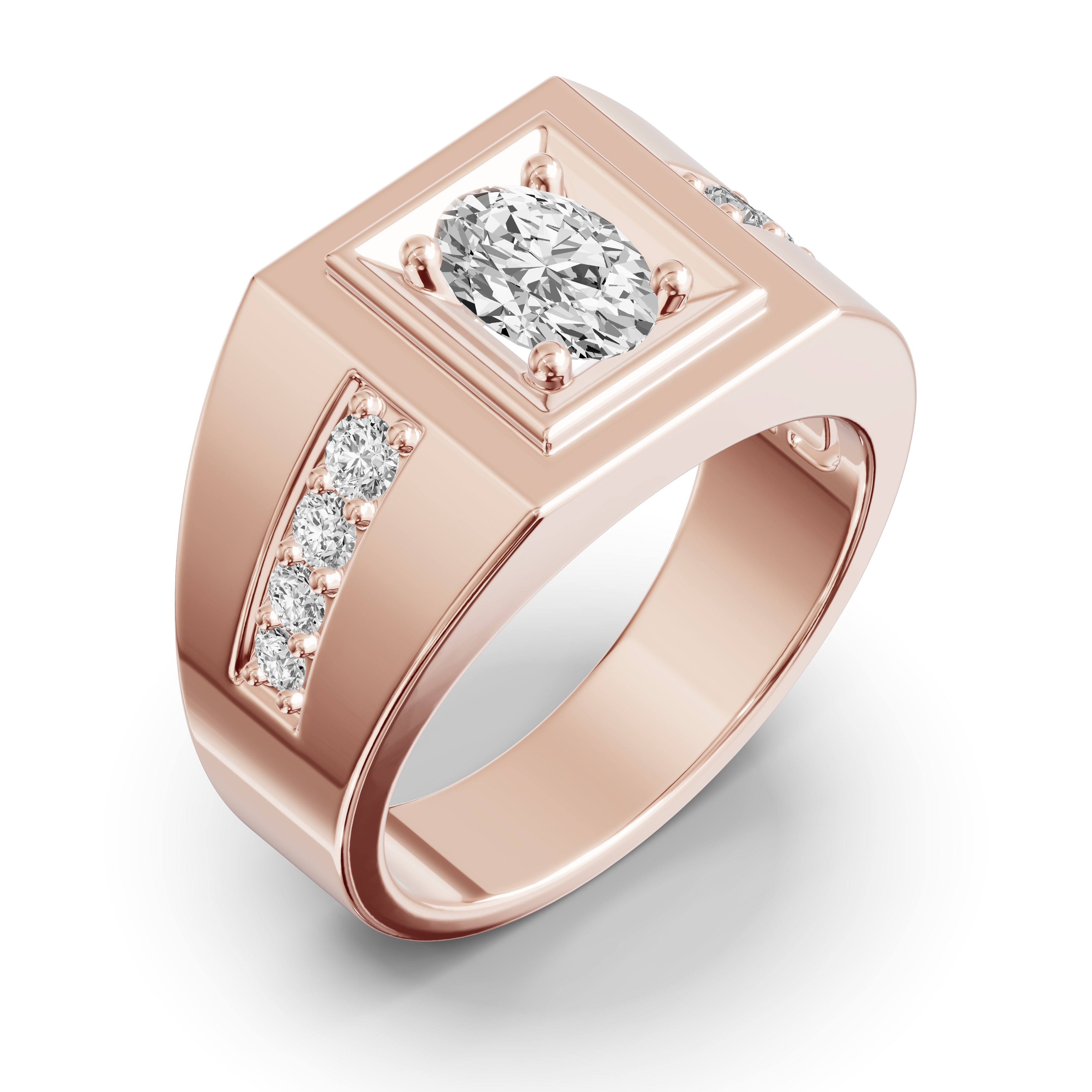 Framed Oval Lab Diamond Ring (1.50 ct. tw.)