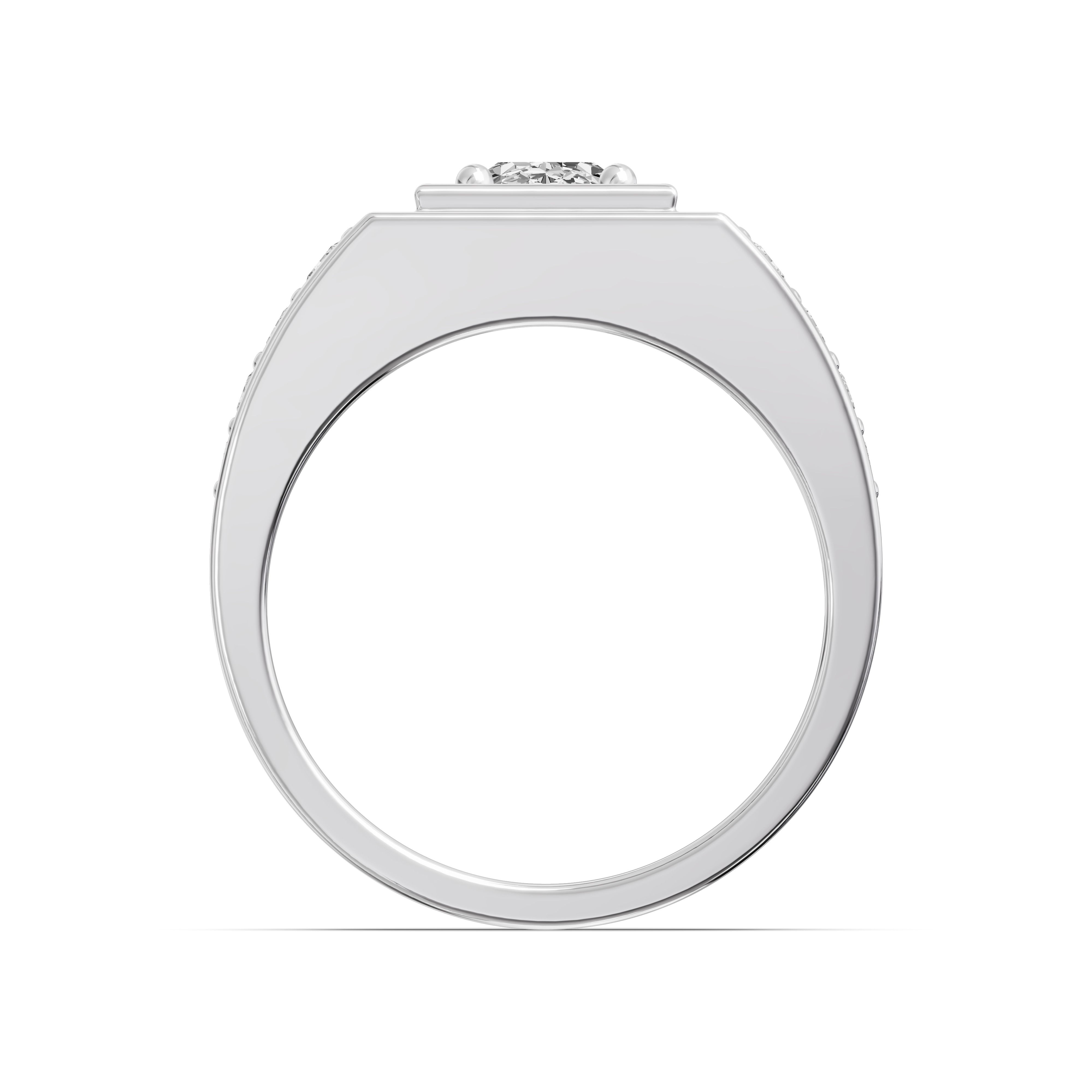 Framed Oval Lab Diamond Ring (1.50 ct. tw.)