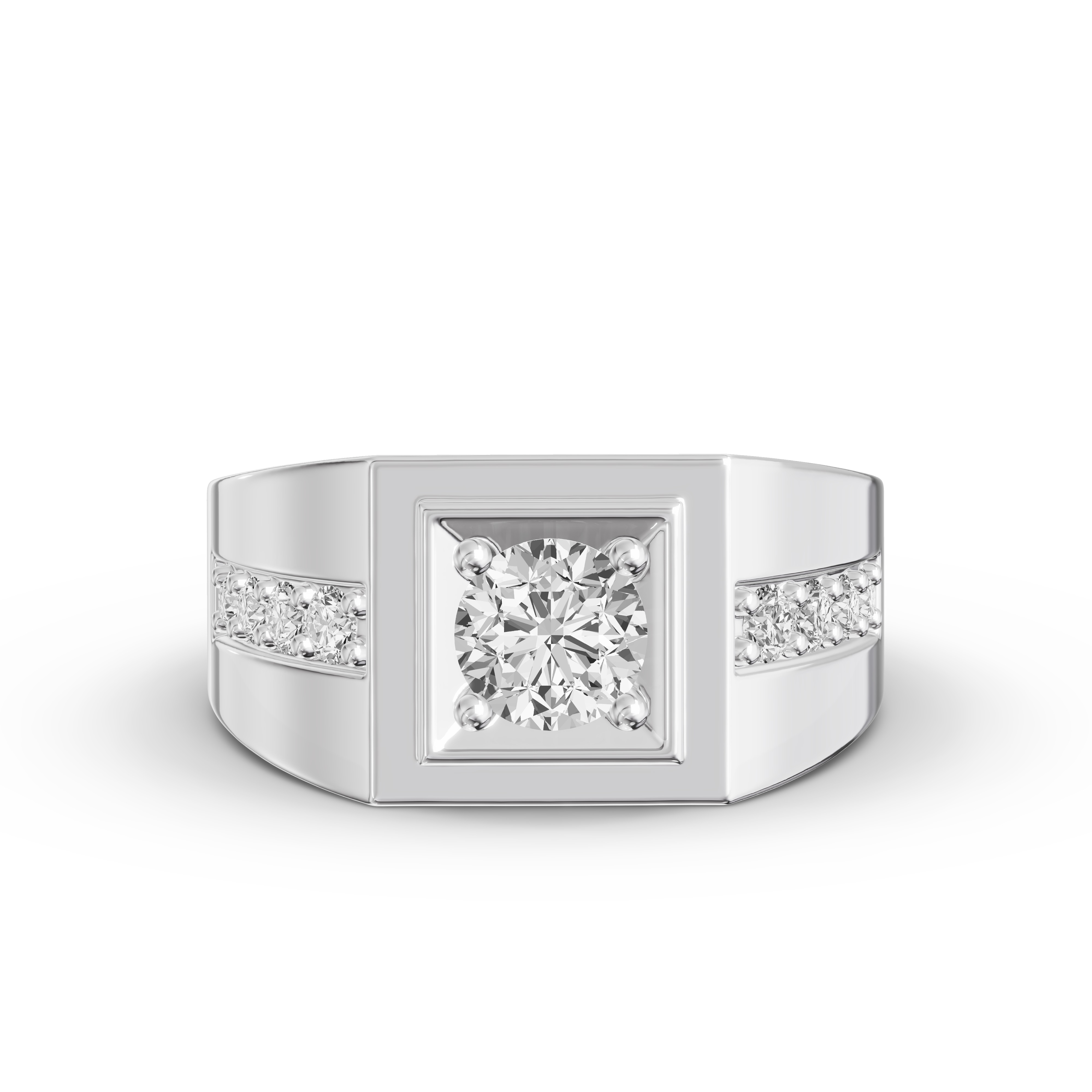 Framed Round Lab Diamond Ring (1.50 ct. tw.)