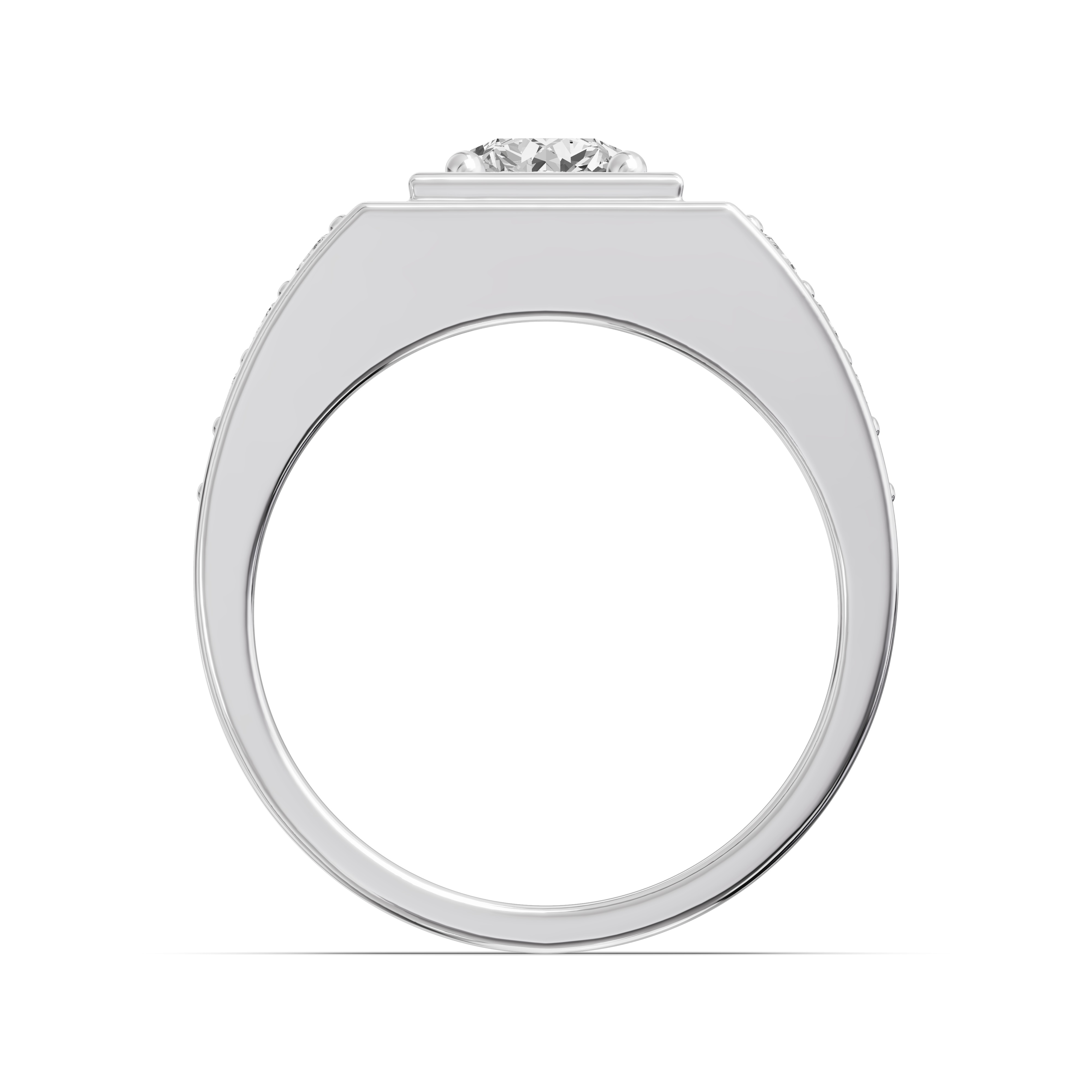 Framed Round Lab Diamond Ring (1.50 ct. tw.)