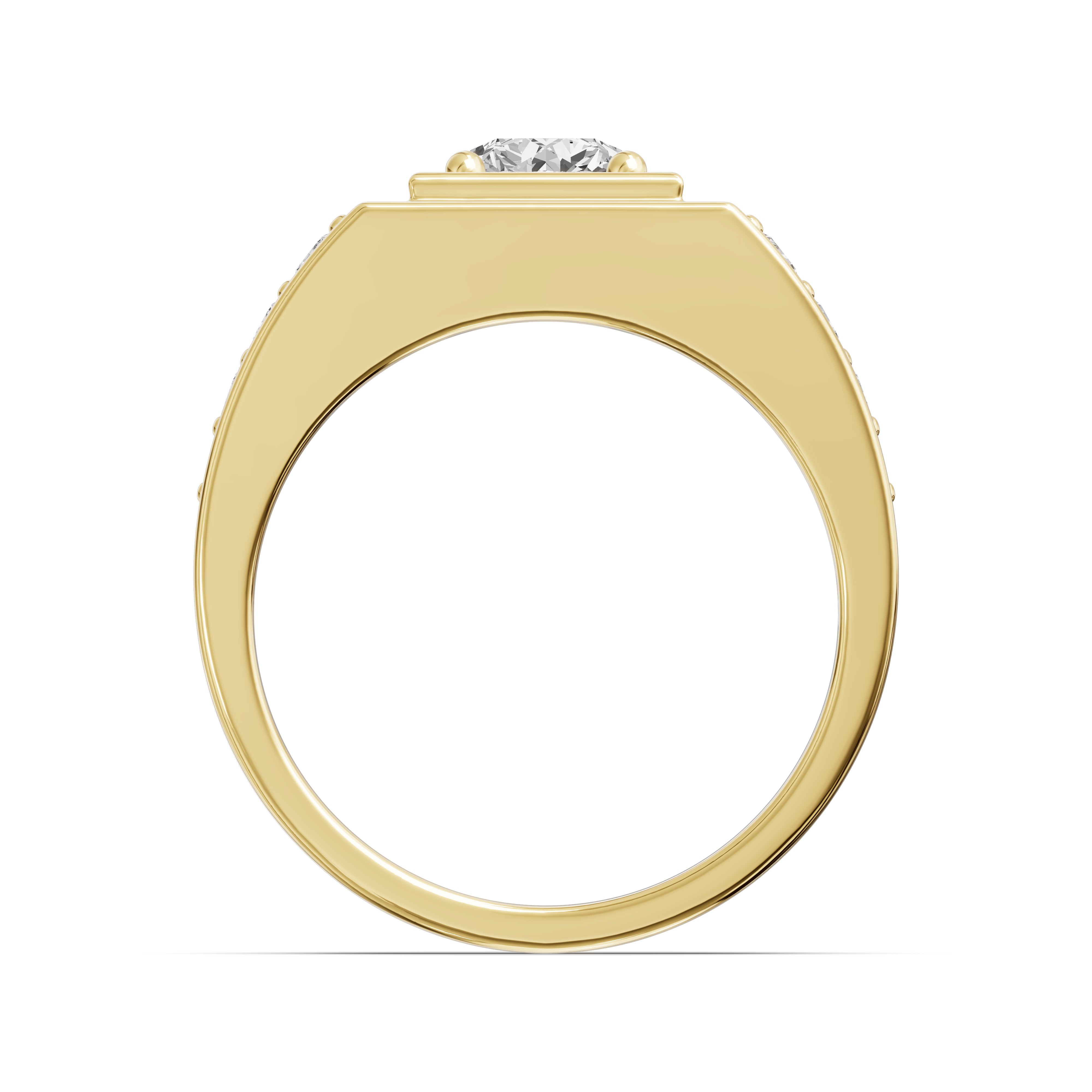 Framed Round Lab Diamond Ring (1.50 ct. tw.)