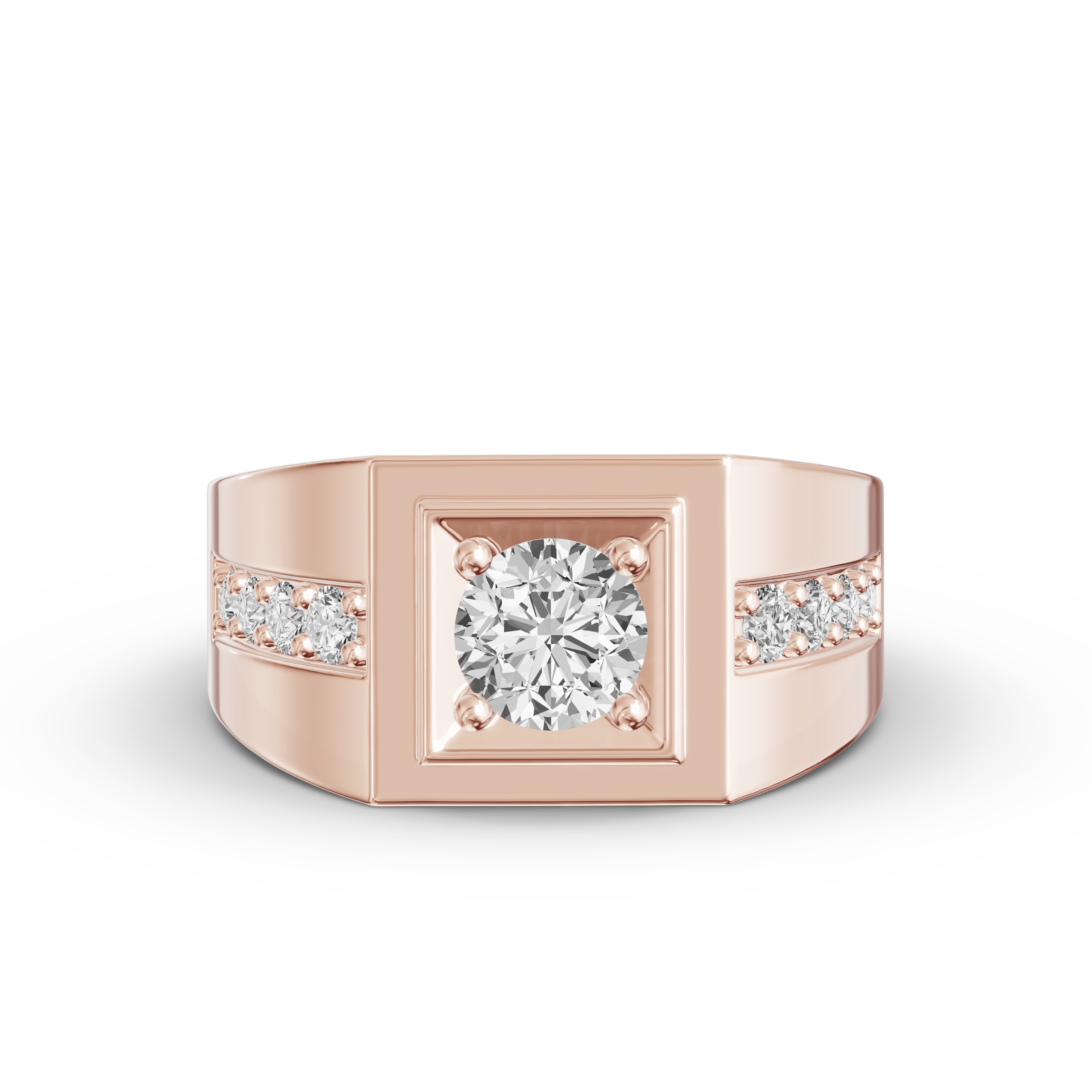 Framed Round Lab Diamond Ring (1.50 ct. tw.)
