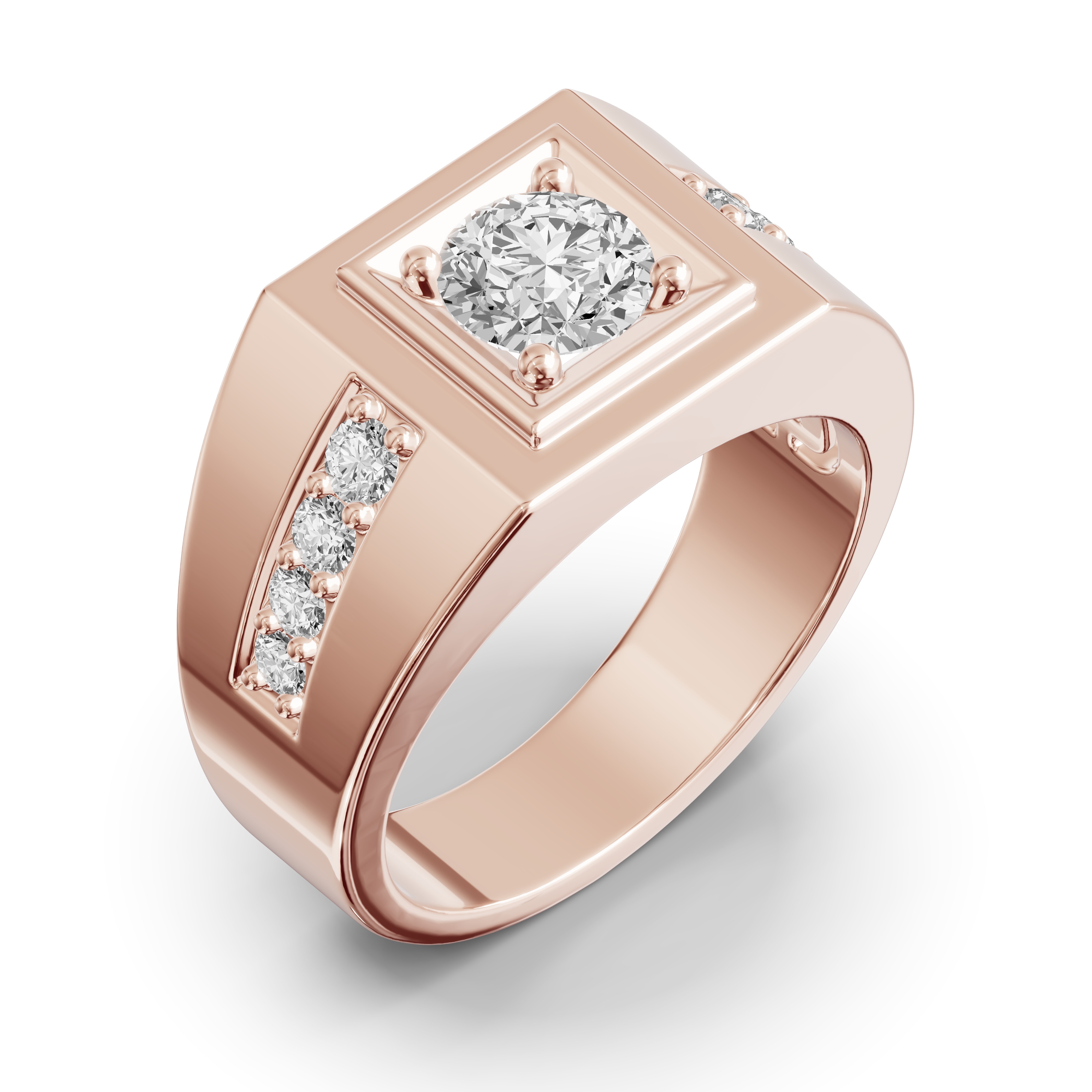 Framed Round Lab Diamond Ring (1.50 ct. tw.)