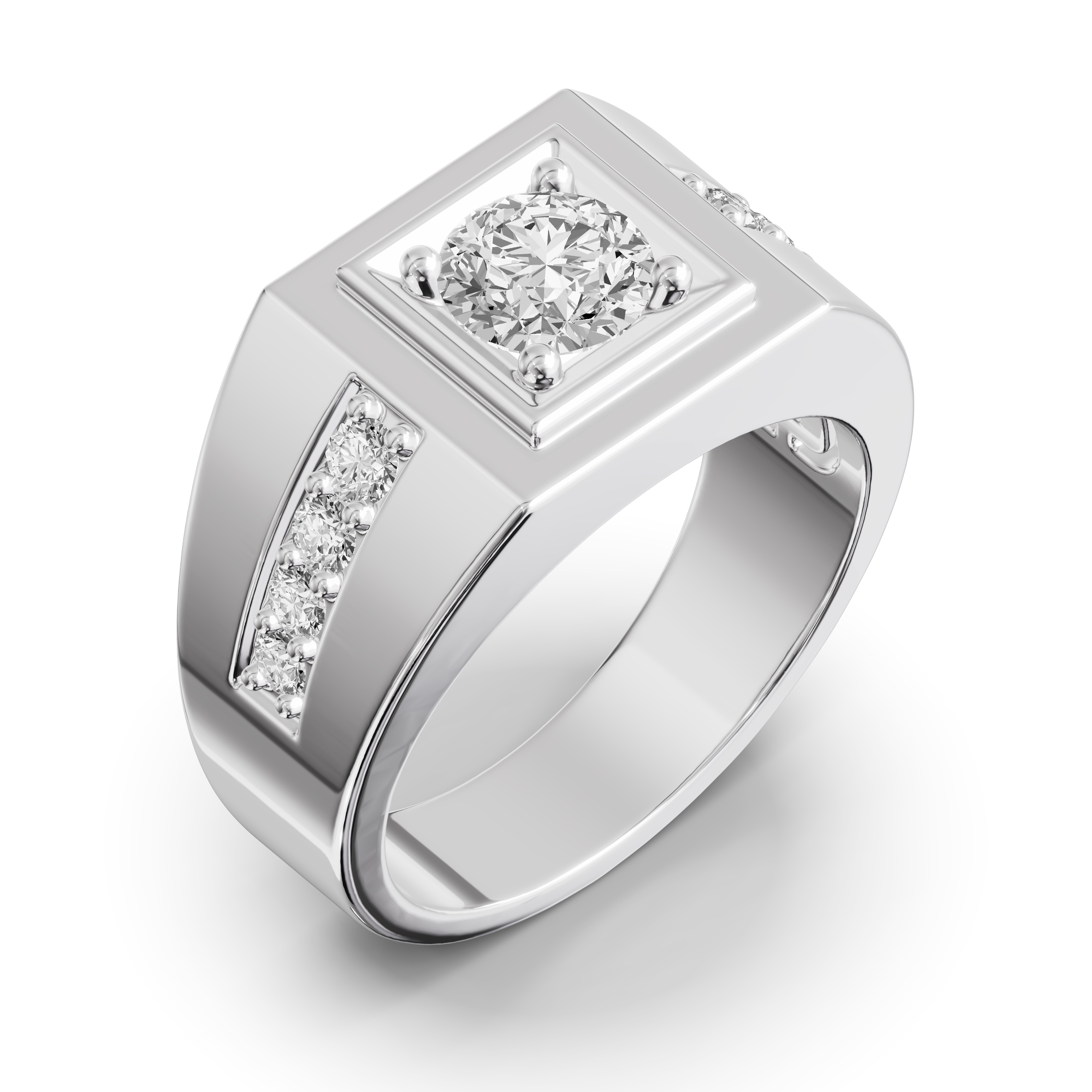 Framed Round Lab Diamond Ring (1.50 ct. tw.)