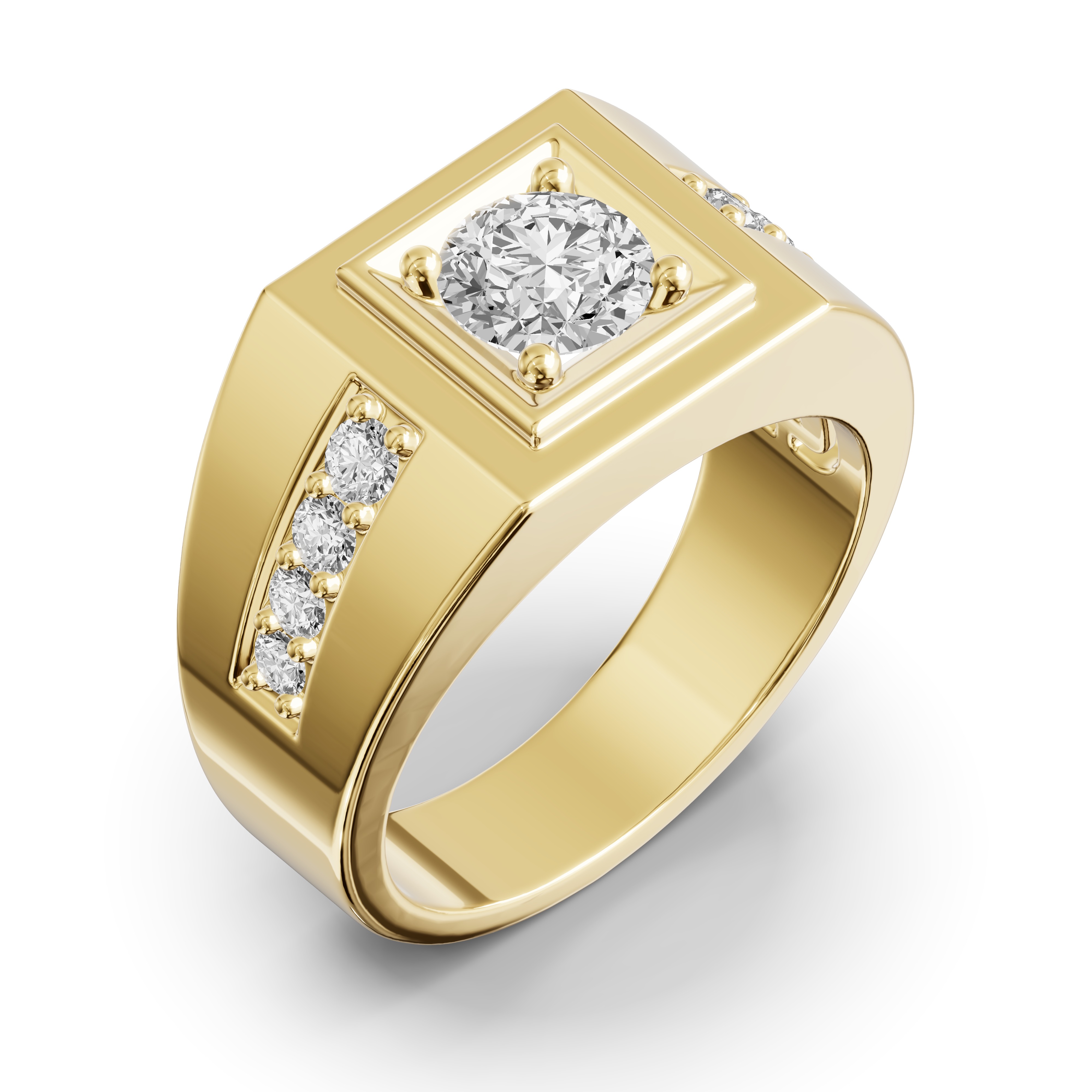 Framed Round Lab Diamond Ring (1.50 ct. tw.)