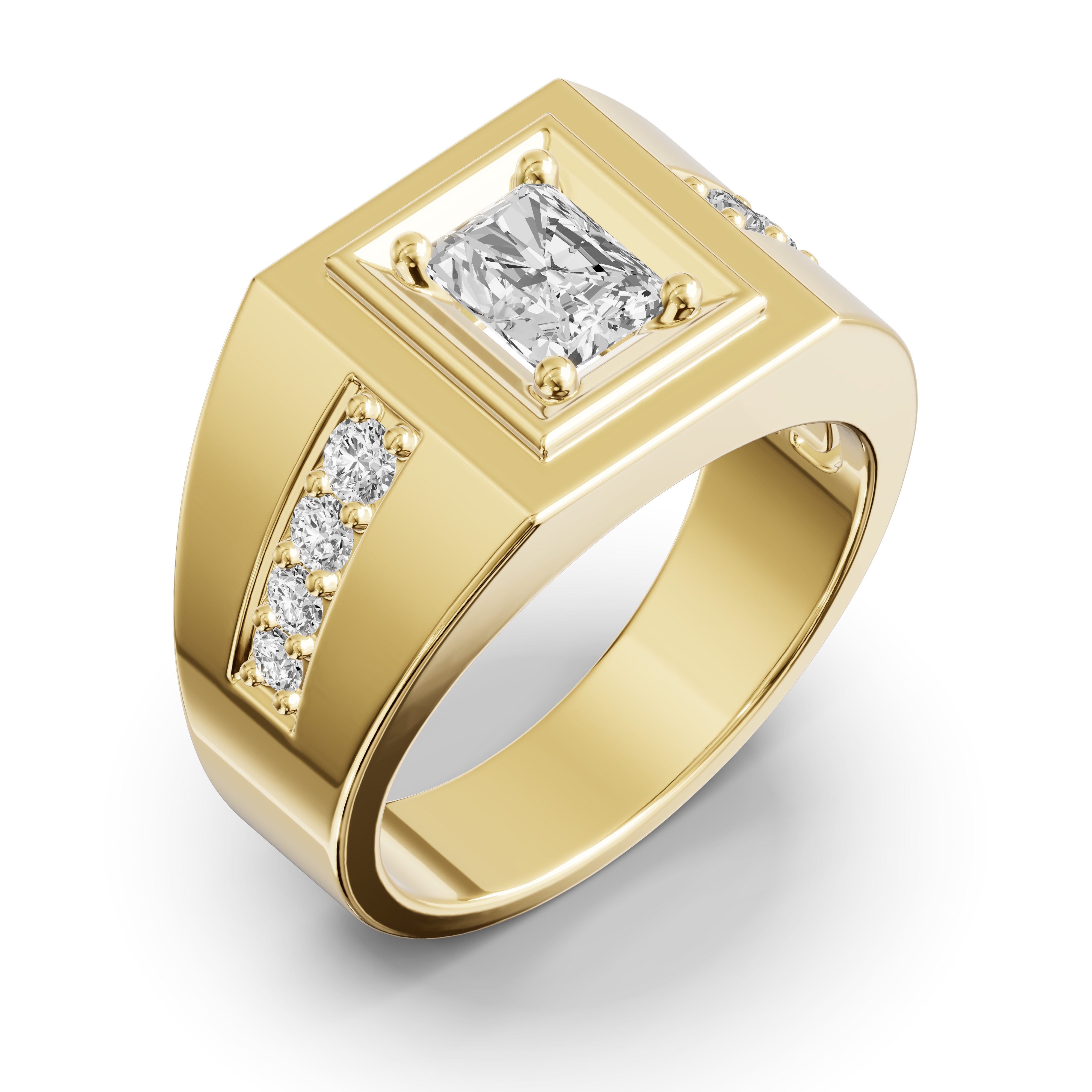 Framed Radiant Lab Diamond Ring (1.50 ct. tw.)