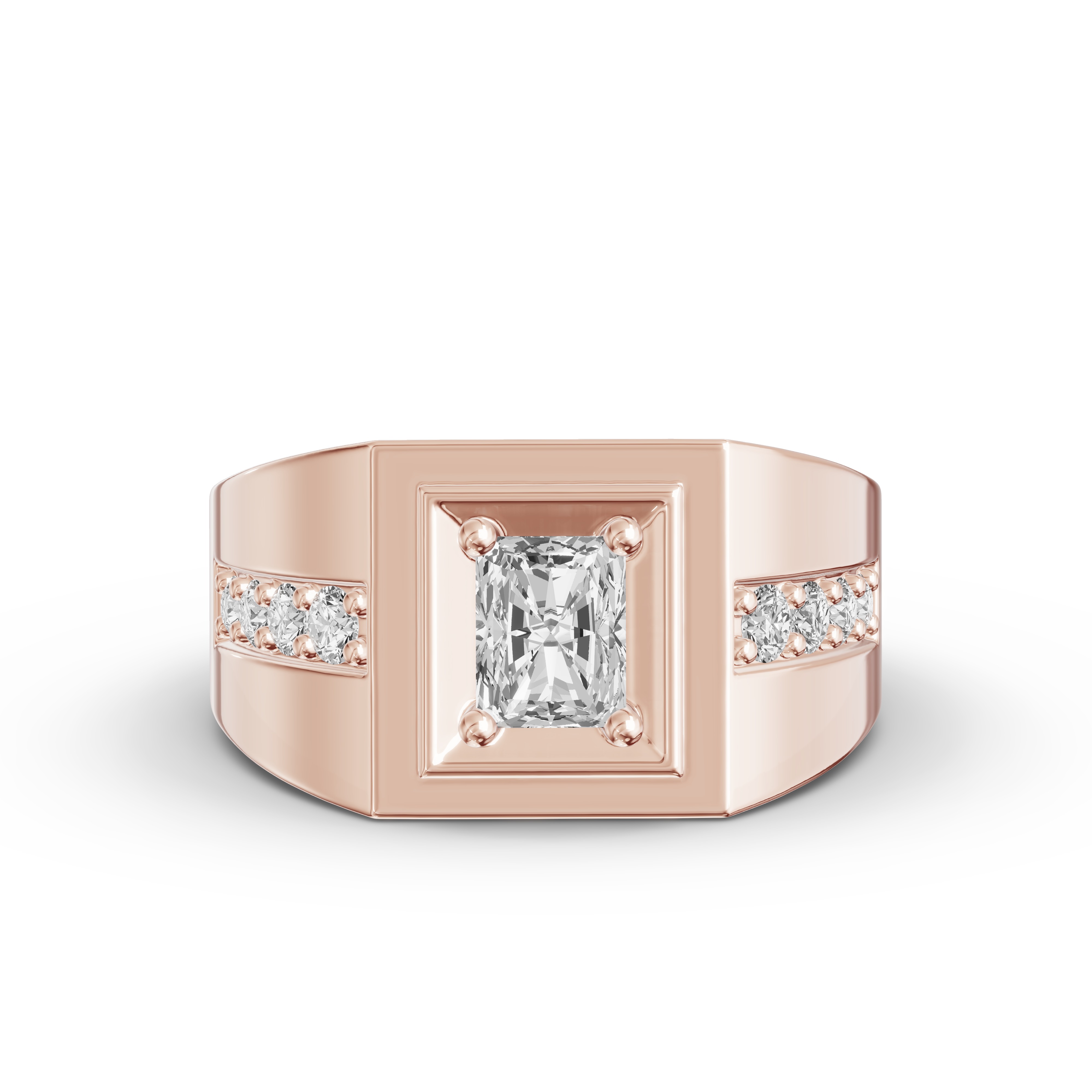 Framed Radiant Lab Diamond Ring (1.50 ct. tw.)