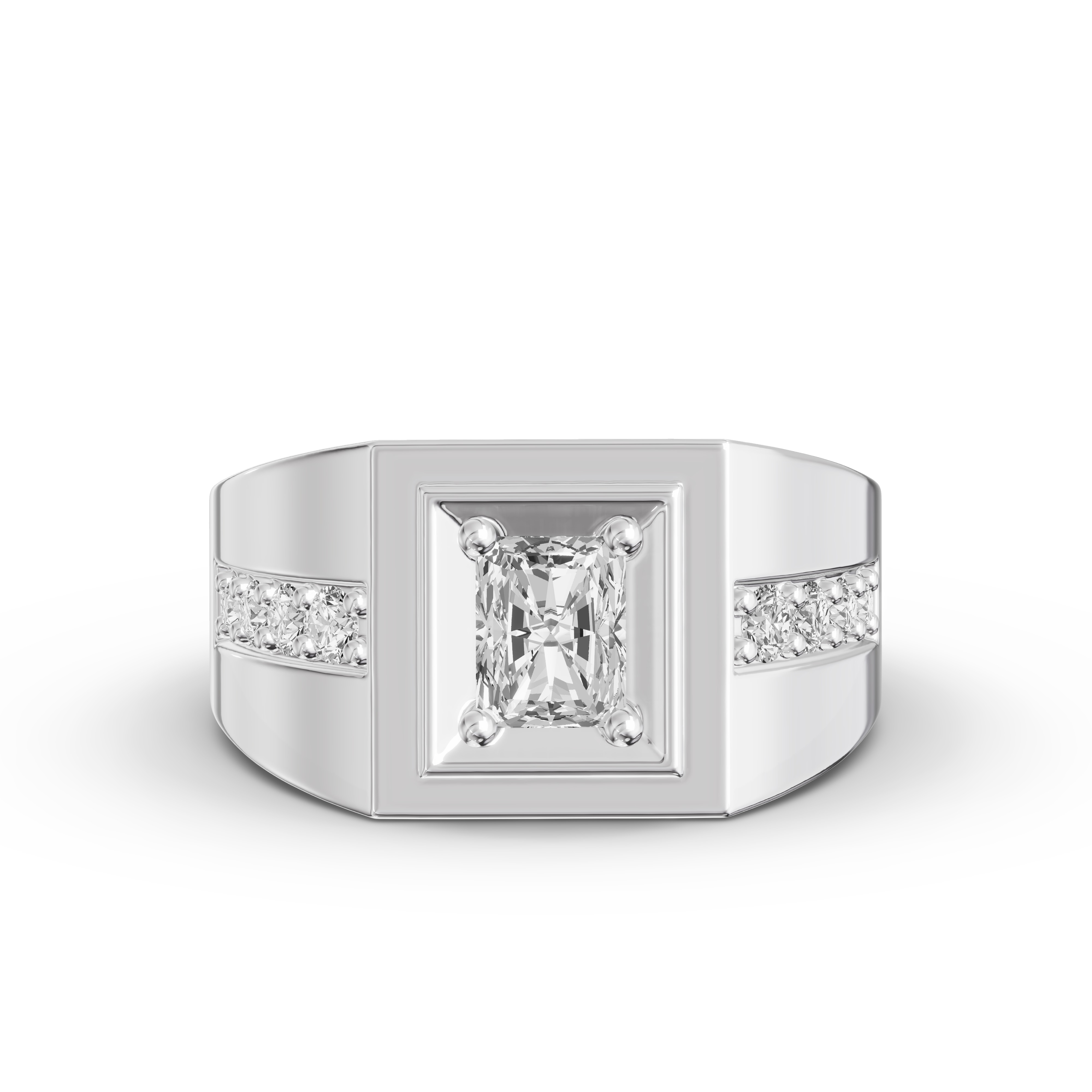 Framed Radiant Lab Diamond Ring (1.50 ct. tw.)