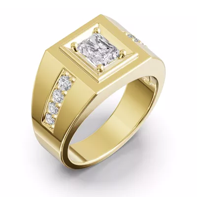 Framed Radiant Lab Diamond Ring (1.50 ct. tw.)