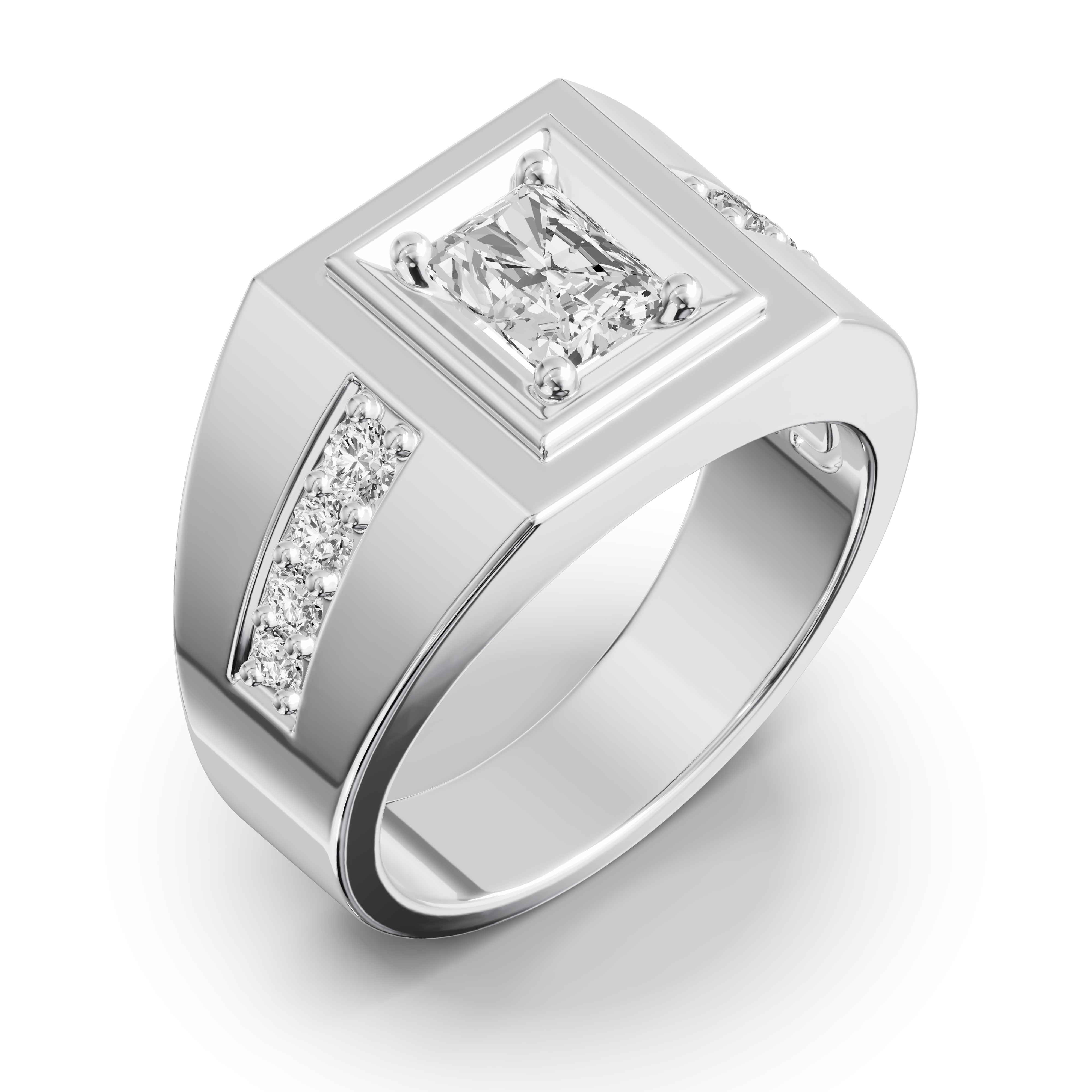 Framed Radiant Lab Diamond Ring (1.50 ct. tw.)