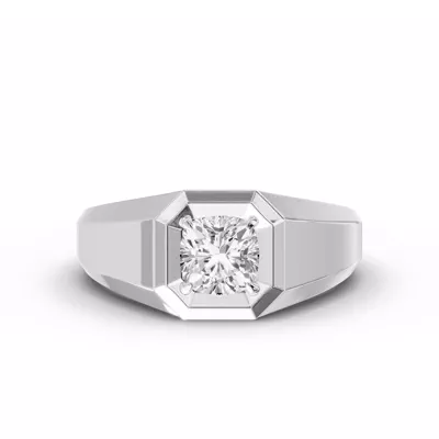 Octagonal Cushion Lab Diamond Band (2.00 ct.)