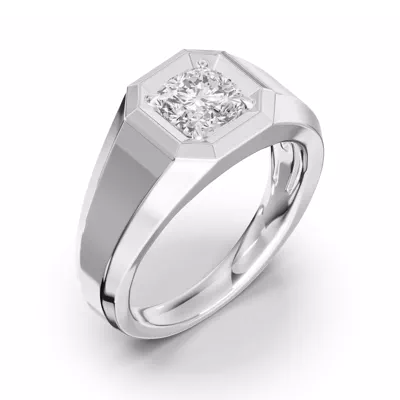 Octagonal Cushion Lab Diamond Band (2.00 ct.)