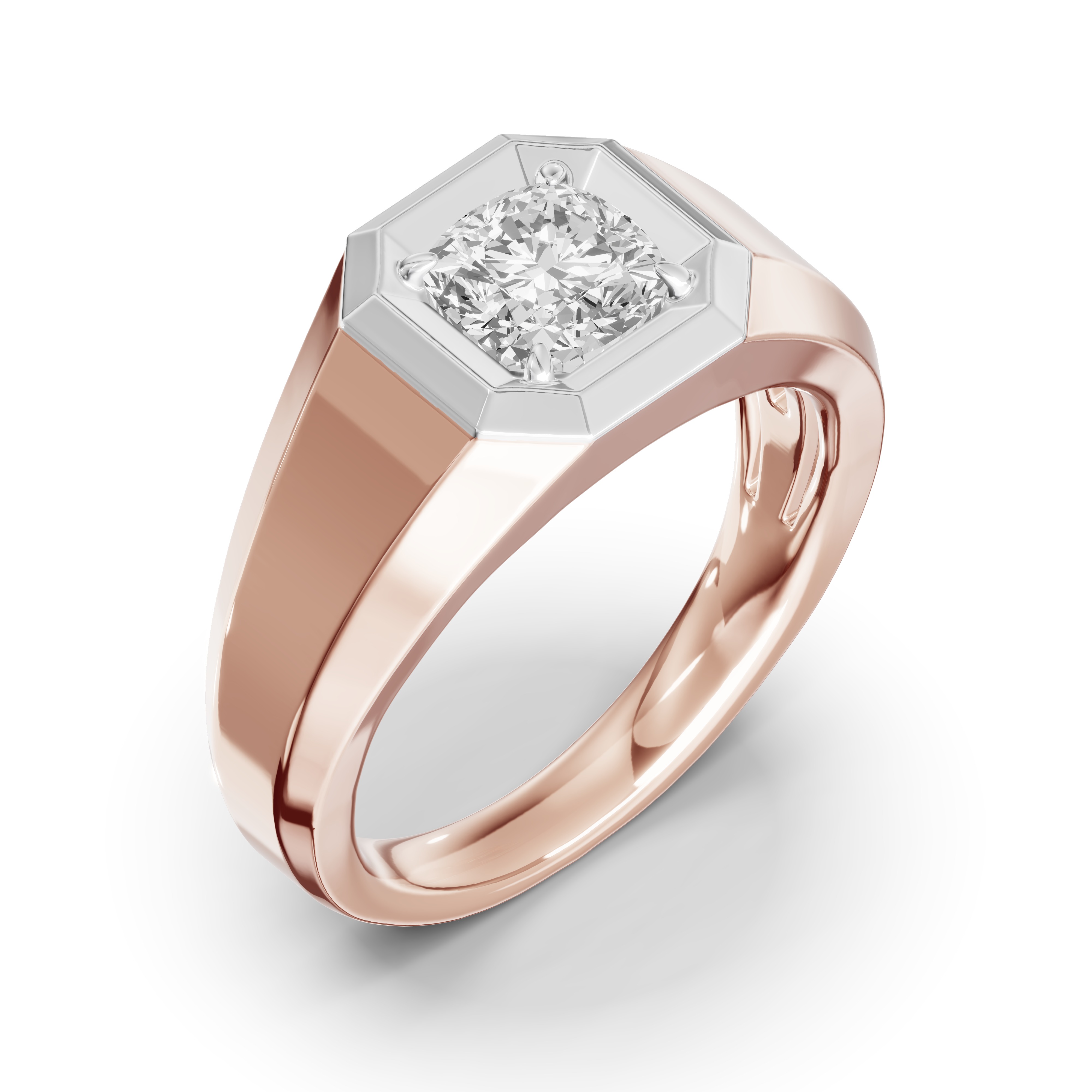 Octagonal Cushion Lab Diamond Band (2.00 ct.)