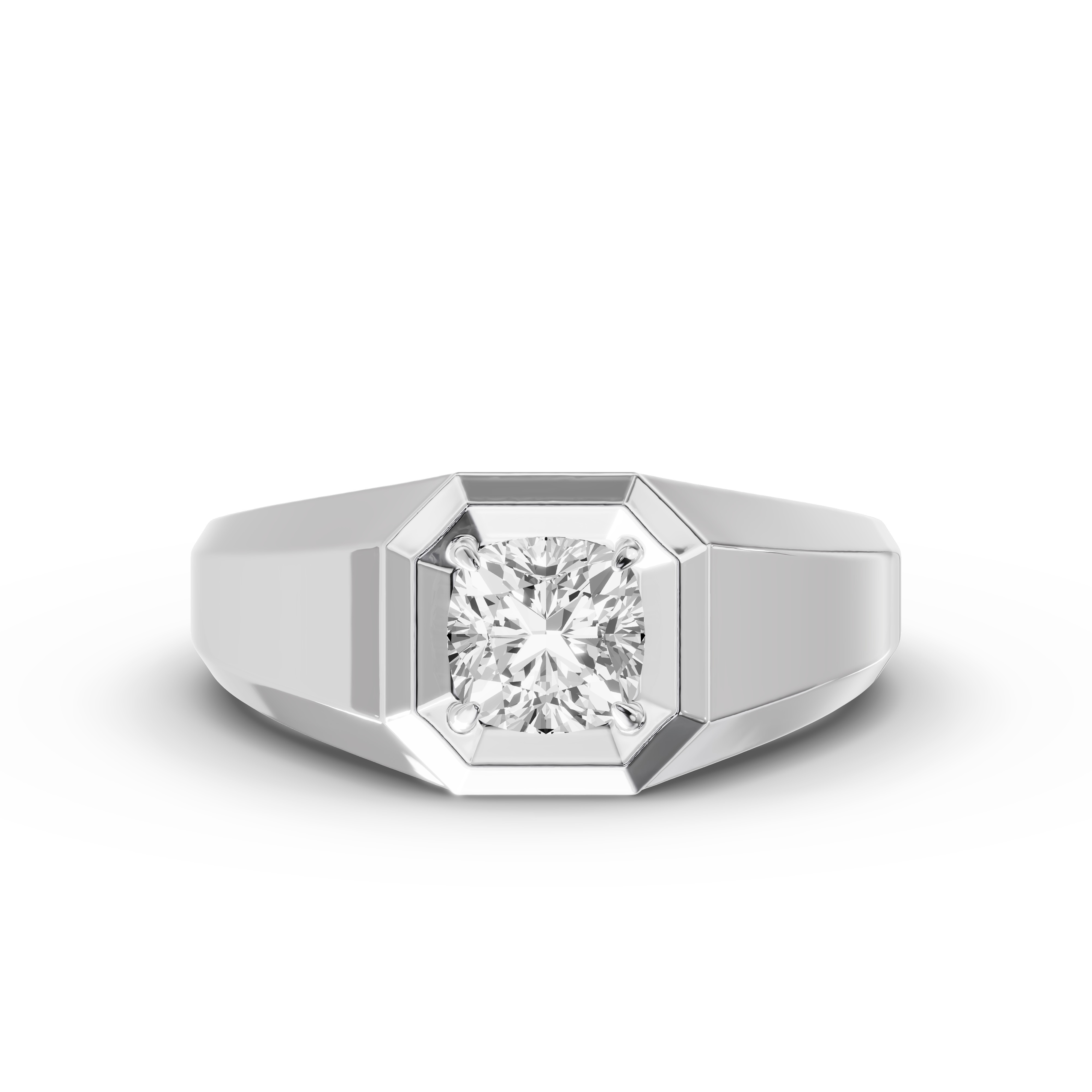 Octagonal Cushion Lab Diamond Band (2.00 ct.)