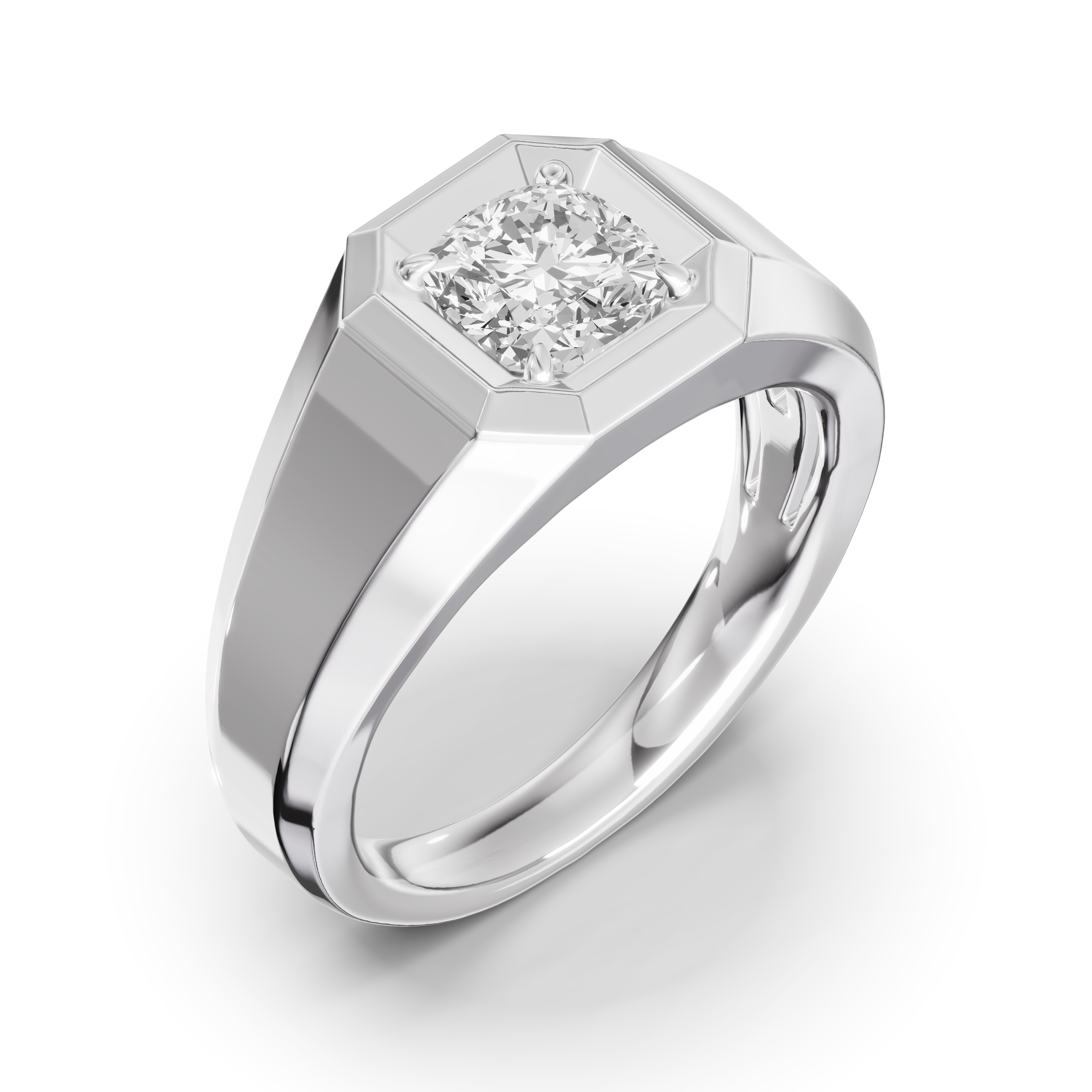 Octagonal Cushion Lab Diamond Band (2.00 ct.)