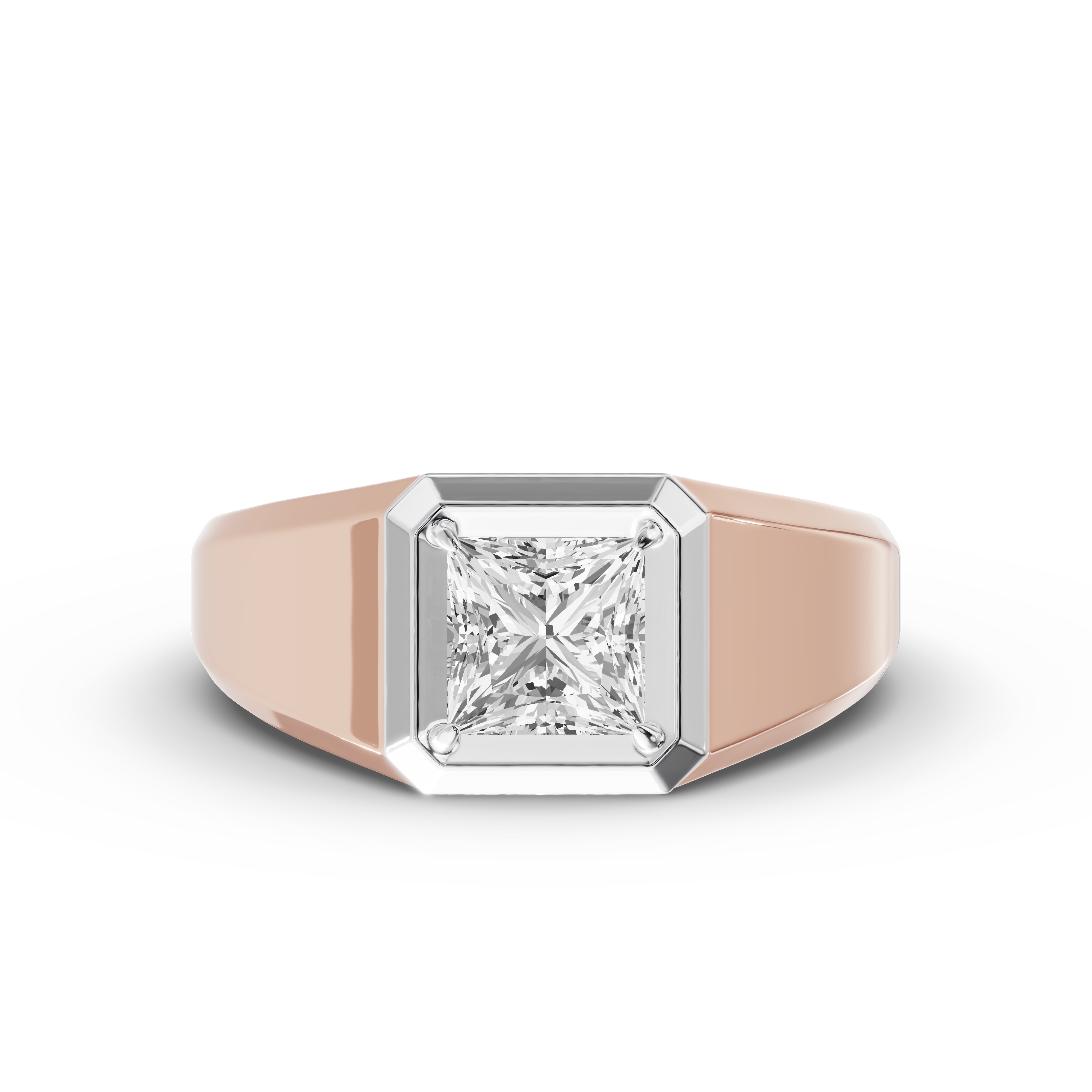 Octagonal Princess-Cut Lab Diamond Band (2.00 ct.)
