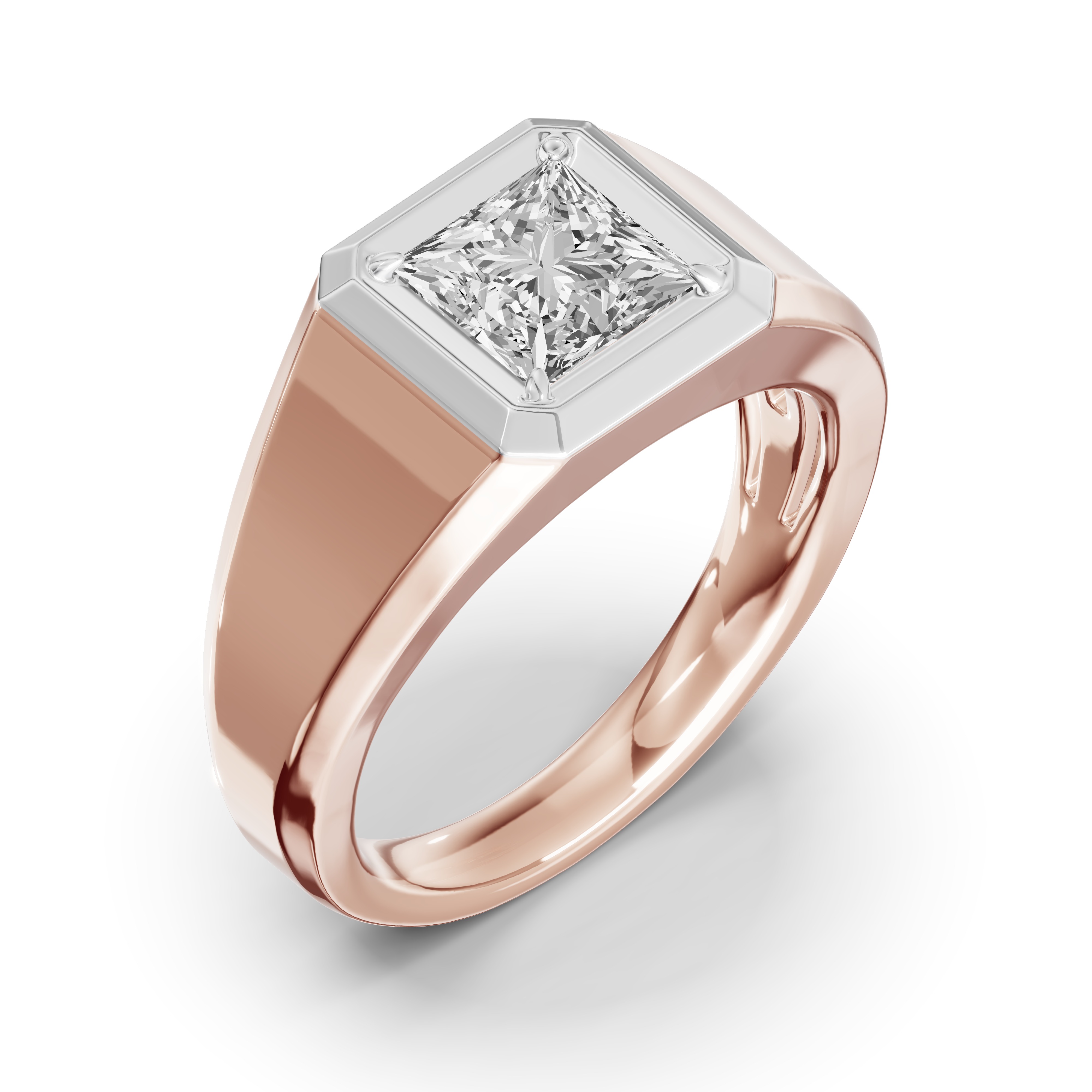 Octagonal Princess-Cut Lab Diamond Band (2.00 ct.)