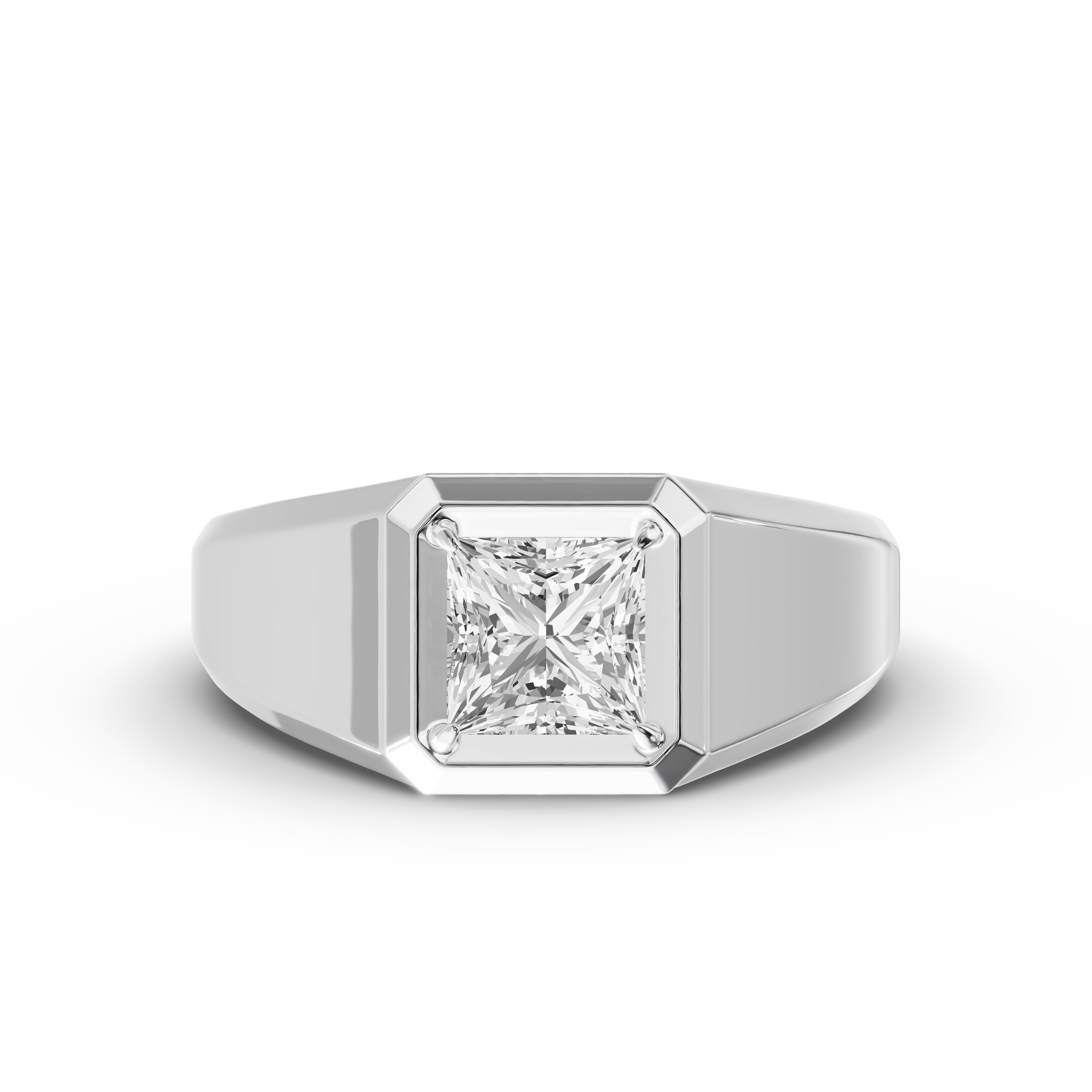 Octagonal Princess-Cut Lab Diamond Band (2.00 ct.)