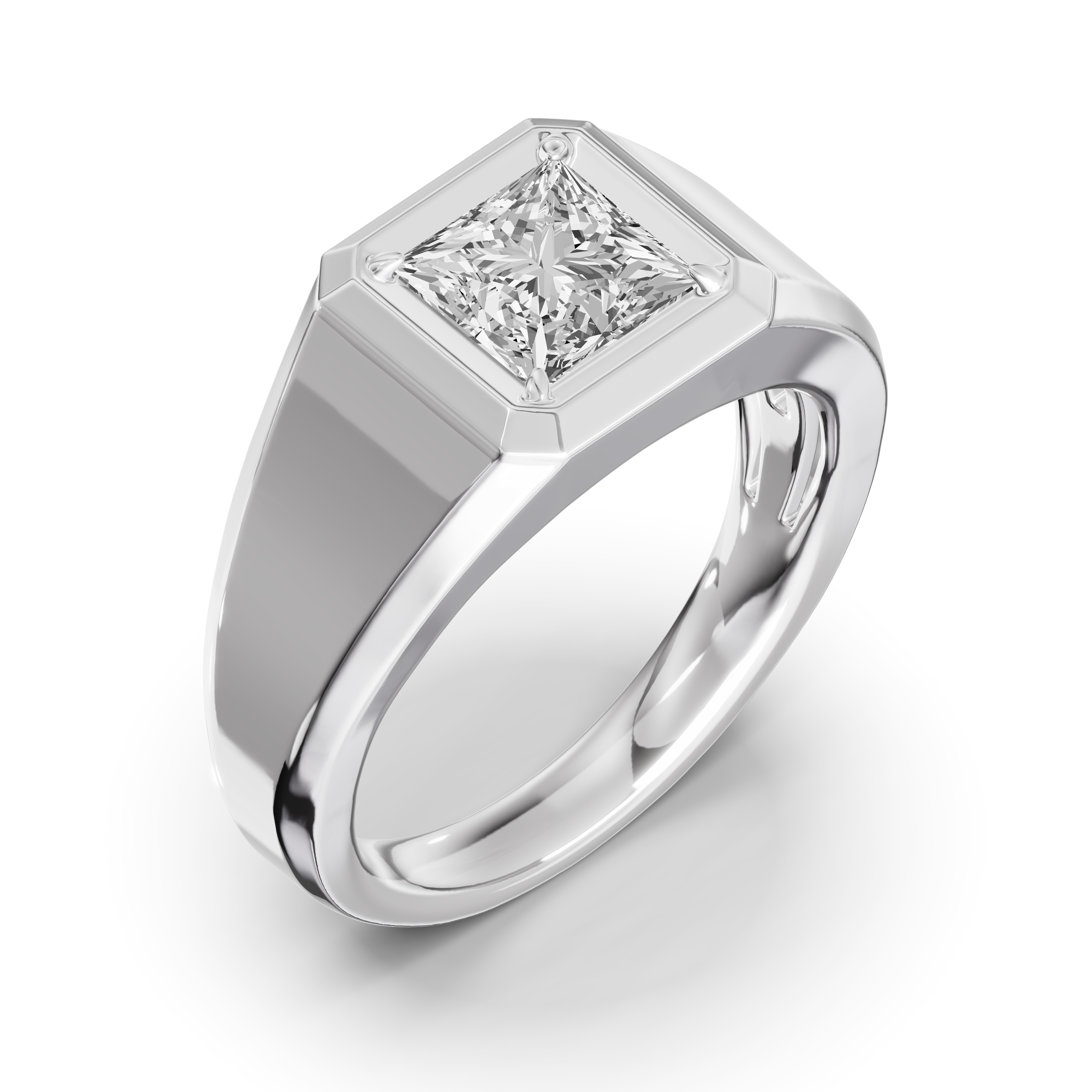 Octagonal Princess-Cut Lab Diamond Band (2.00 ct.)