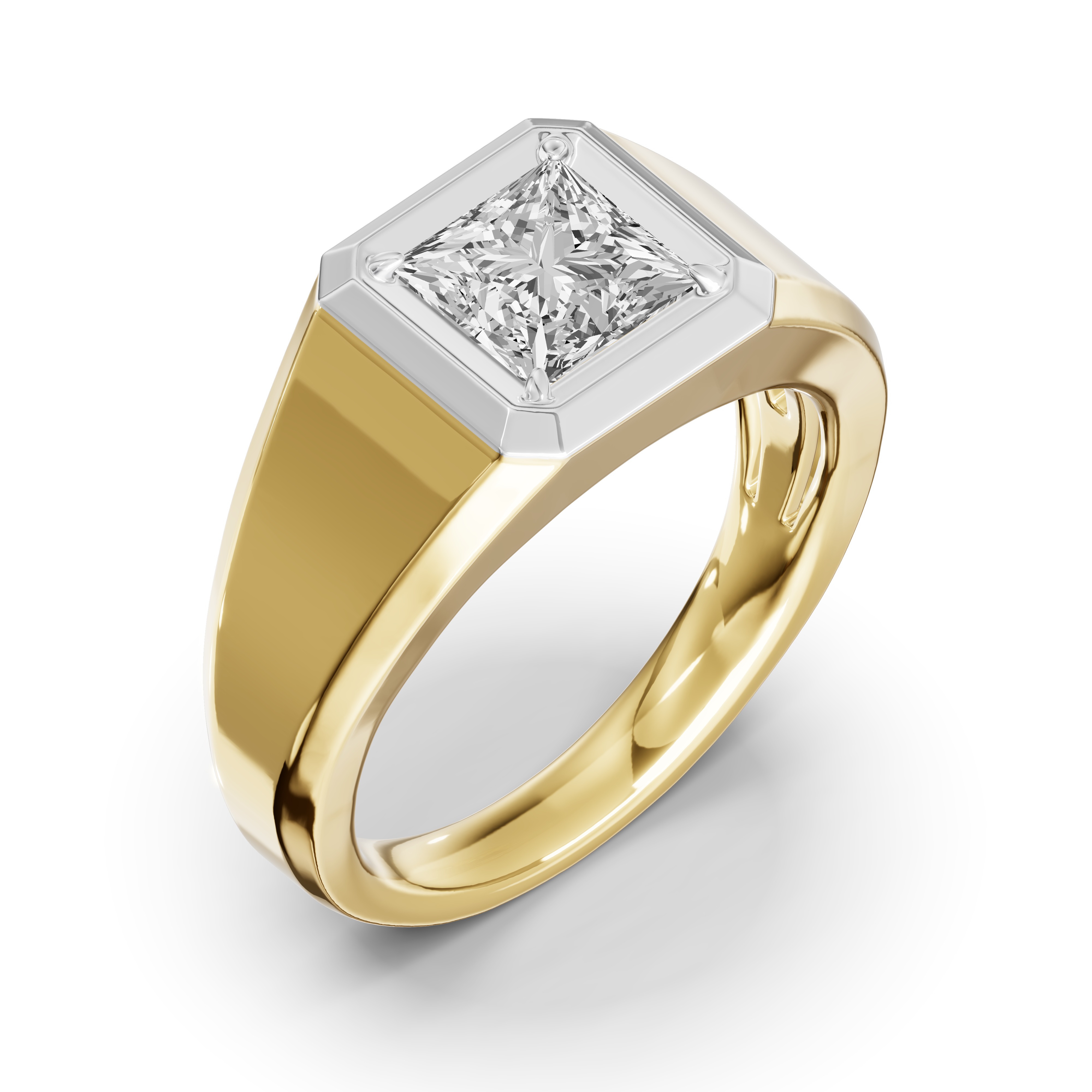 Octagonal Princess-Cut Lab Diamond Band (2.00 ct.)