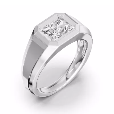 Octagonal Radiant Lab Diamond Band (2.00 ct.)