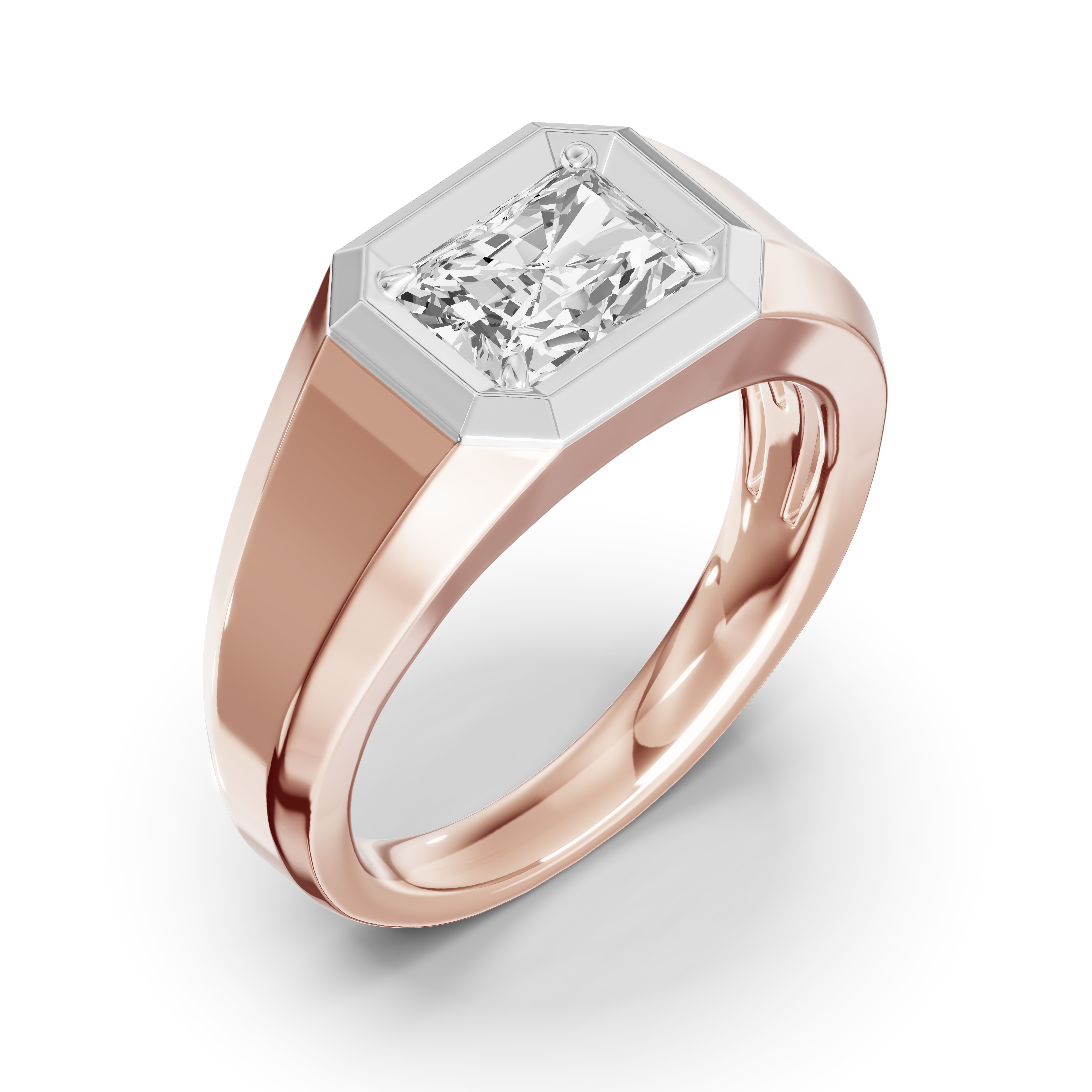 Octagonal Radiant Lab Diamond Band (2.00 ct.)