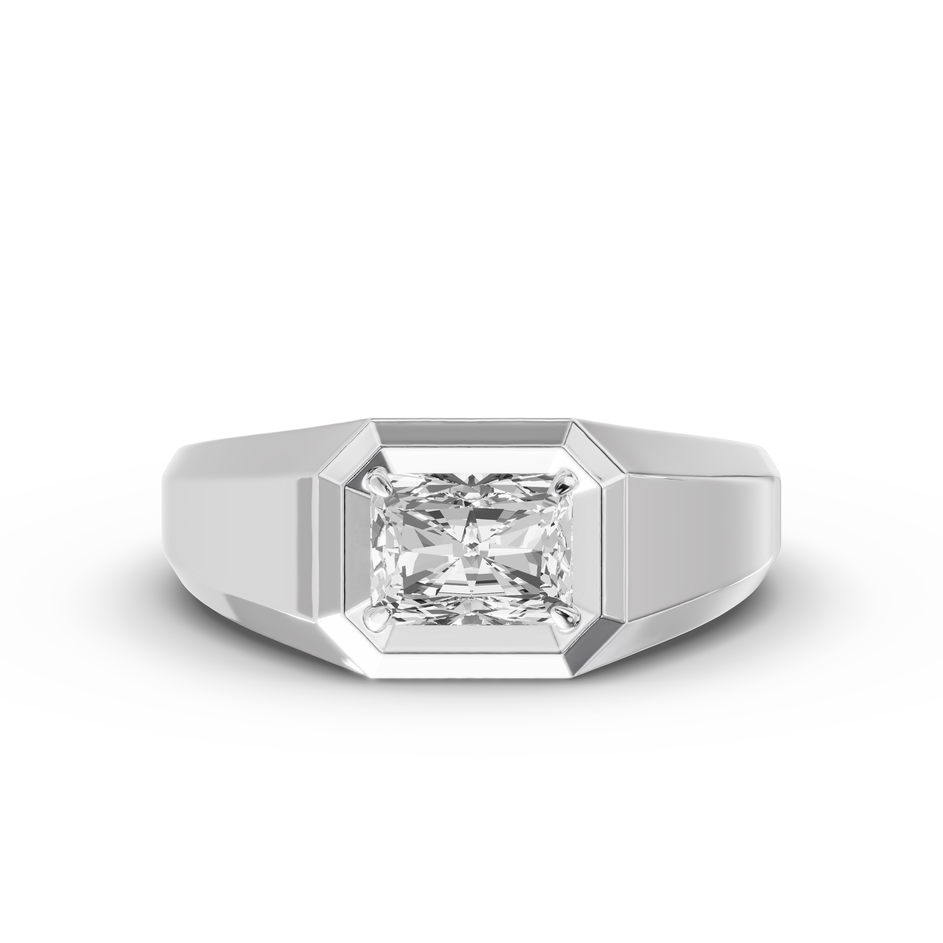 Octagonal Radiant Lab Diamond Band (2.00 ct.)