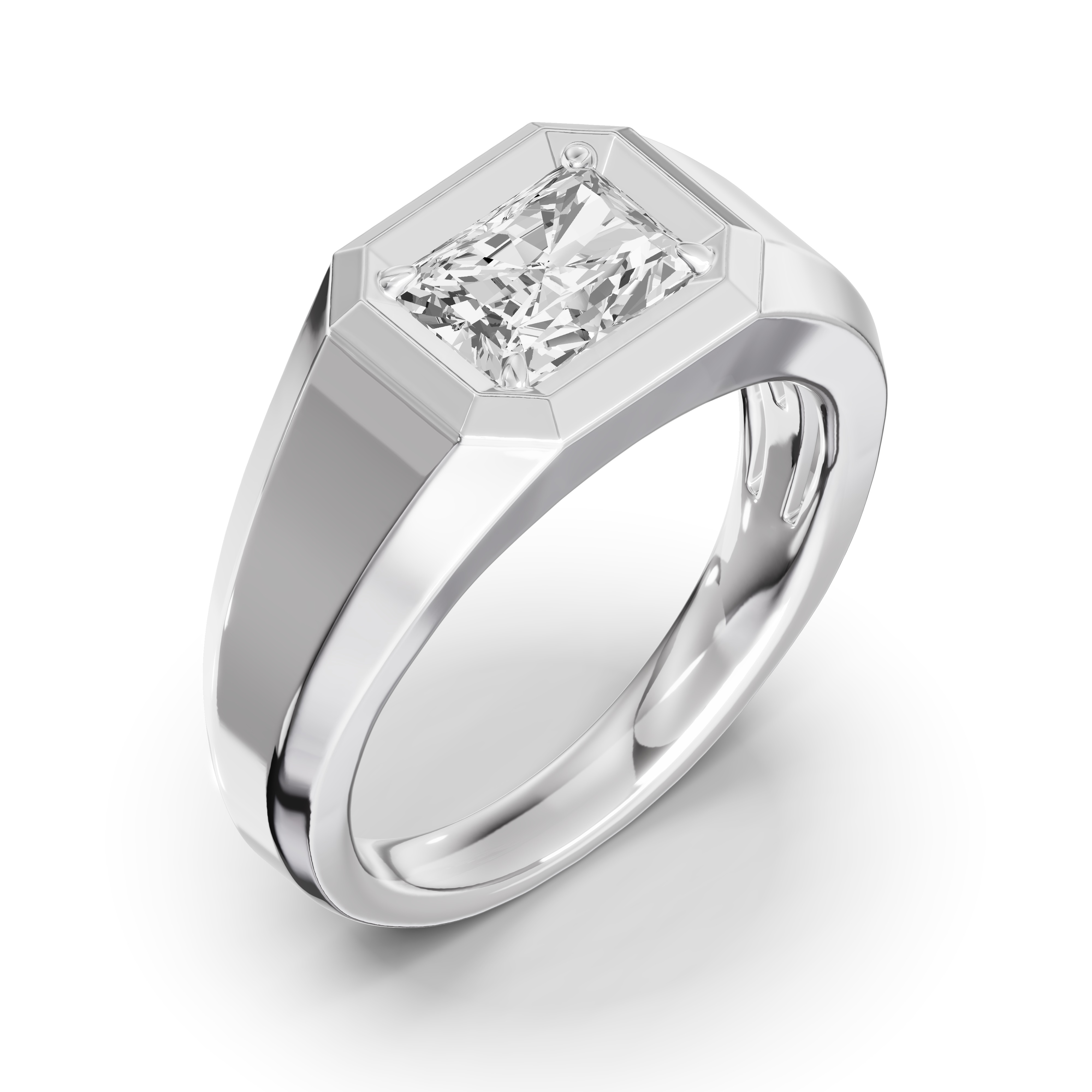 Octagonal Radiant Lab Diamond Band (2.00 ct.)