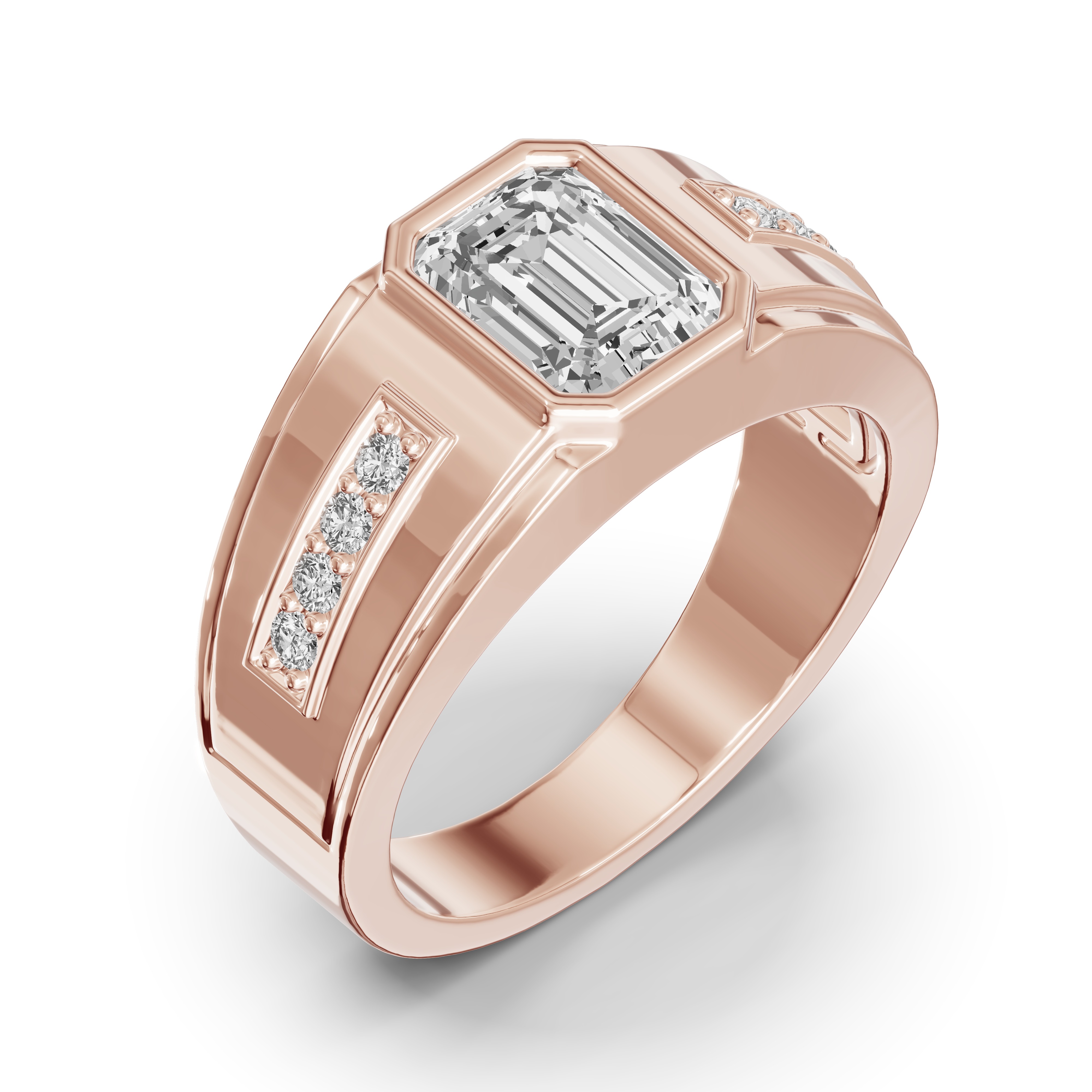 Framed Bezel Emerald Lab Diamond Ring (2.25 ct. tw.)