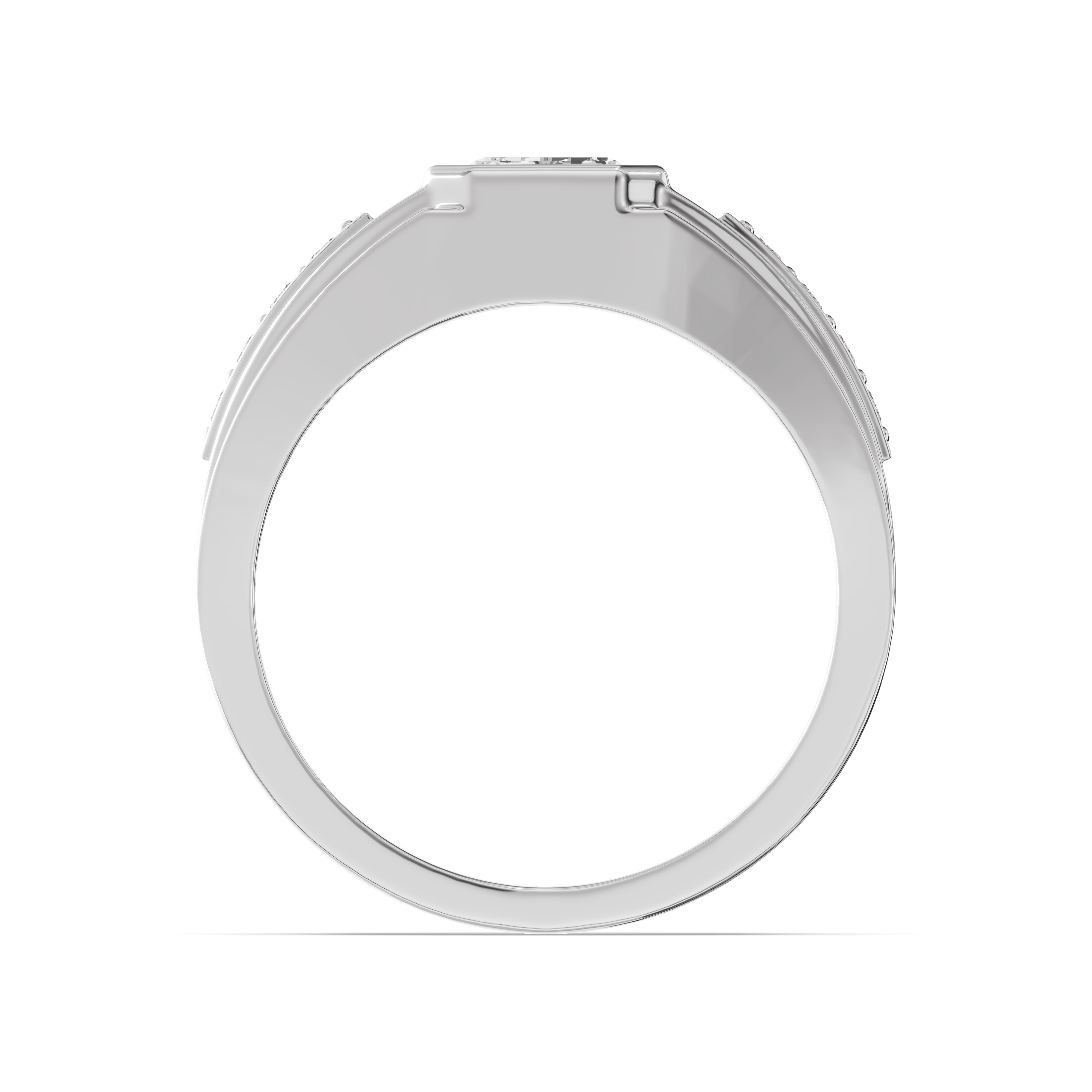 Framed Bezel Emerald Lab Diamond Ring (2.25 ct. tw.)
