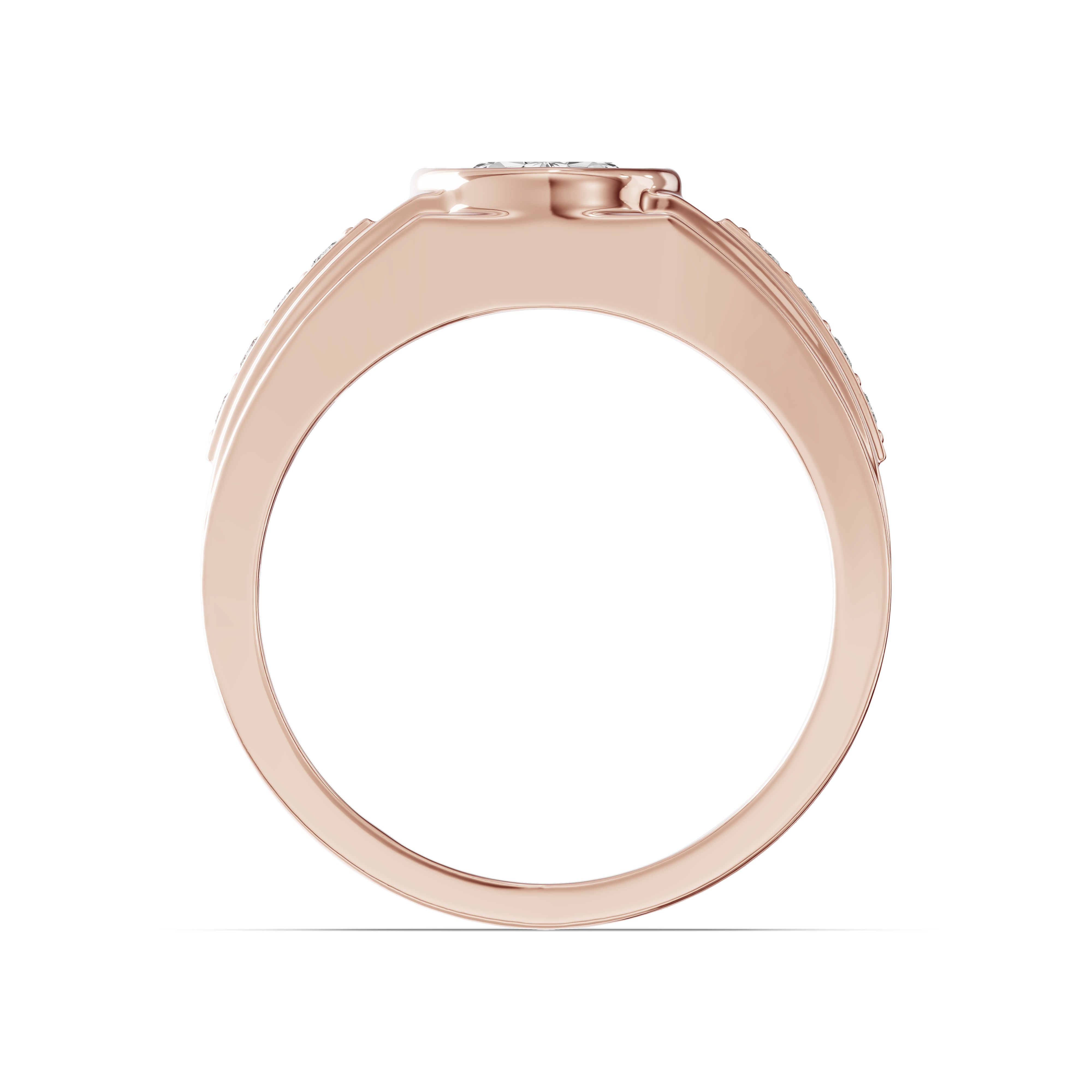 Framed Bezel Oval Lab Diamond Ring (2.25 ct. tw.)