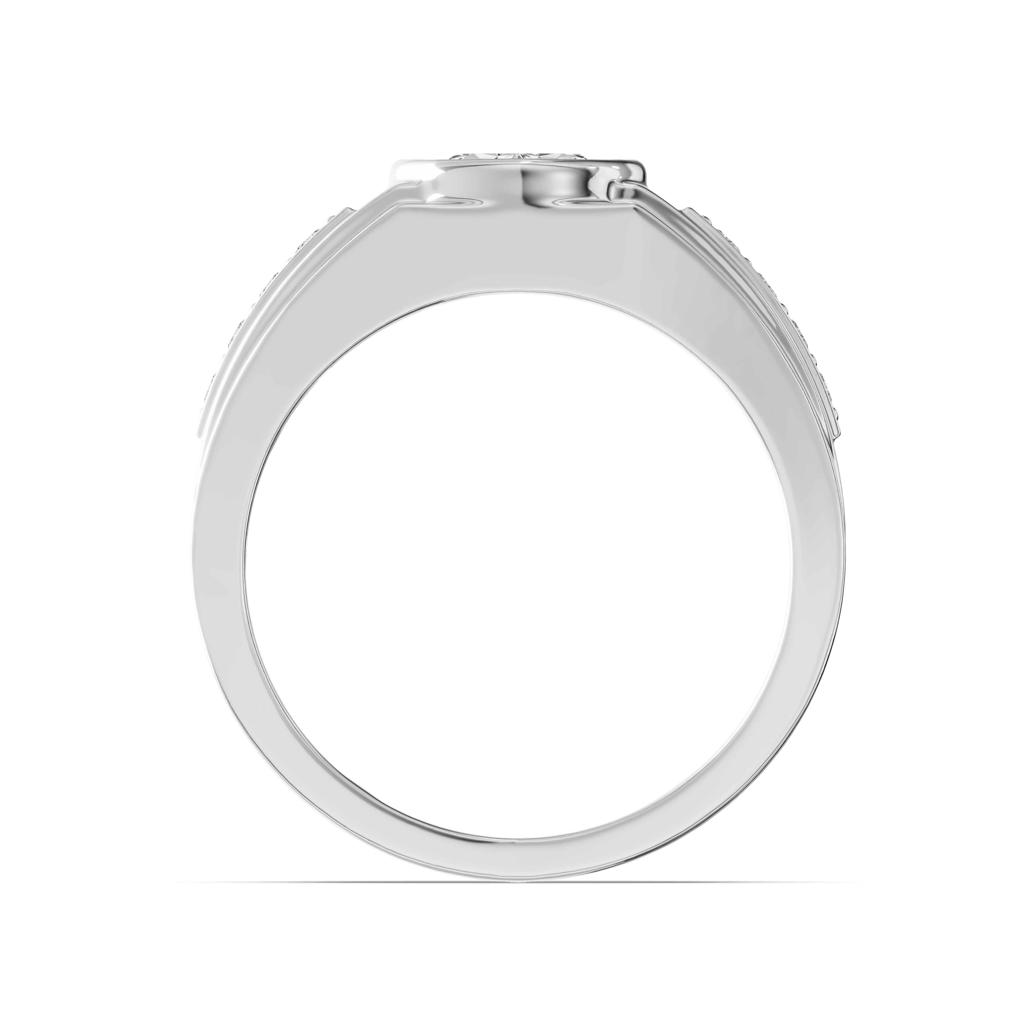 Framed Bezel Oval Lab Diamond Ring (2.25 ct. tw.)