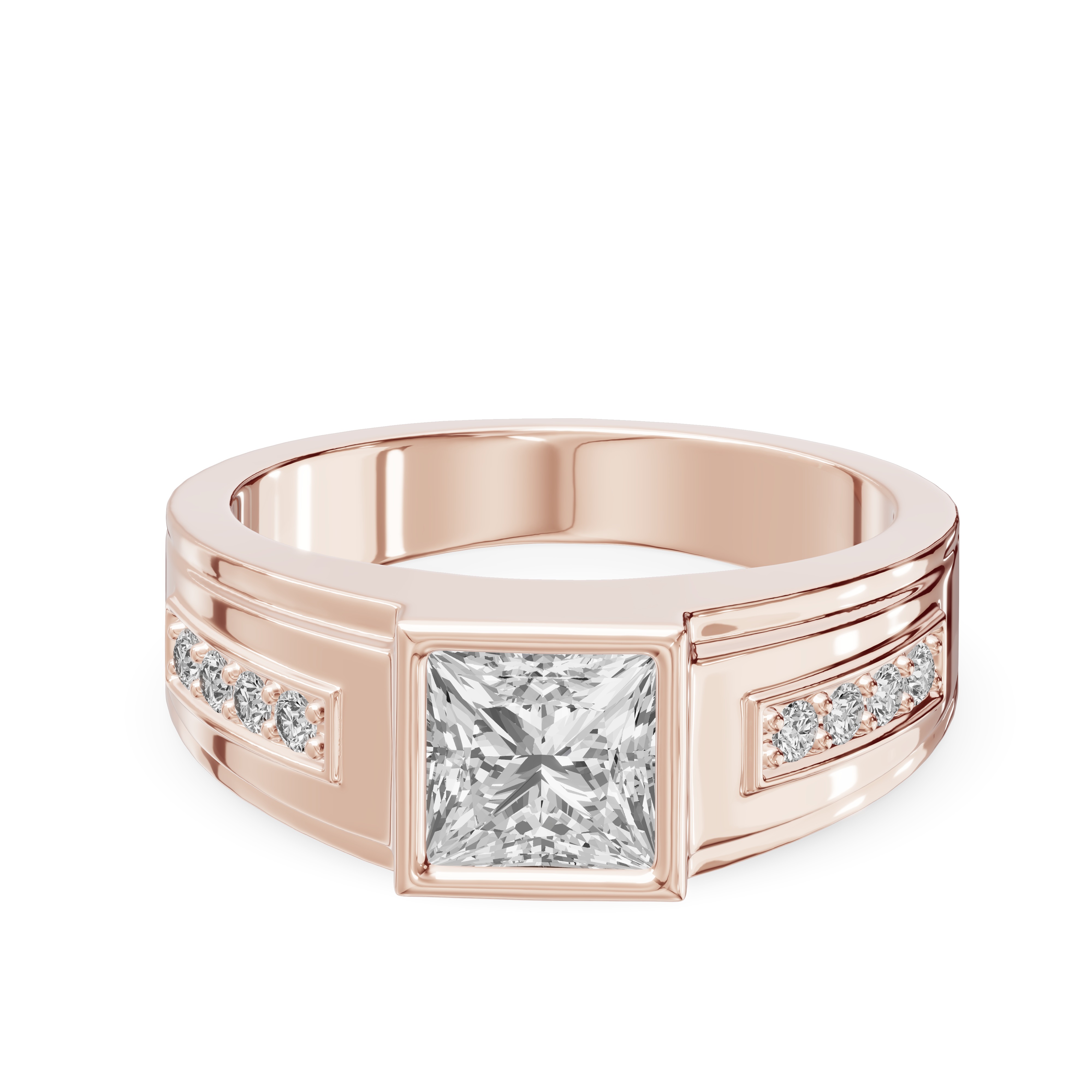 Framed Bezel Princess Lab Diamond Ring (2.25 ct. tw.)