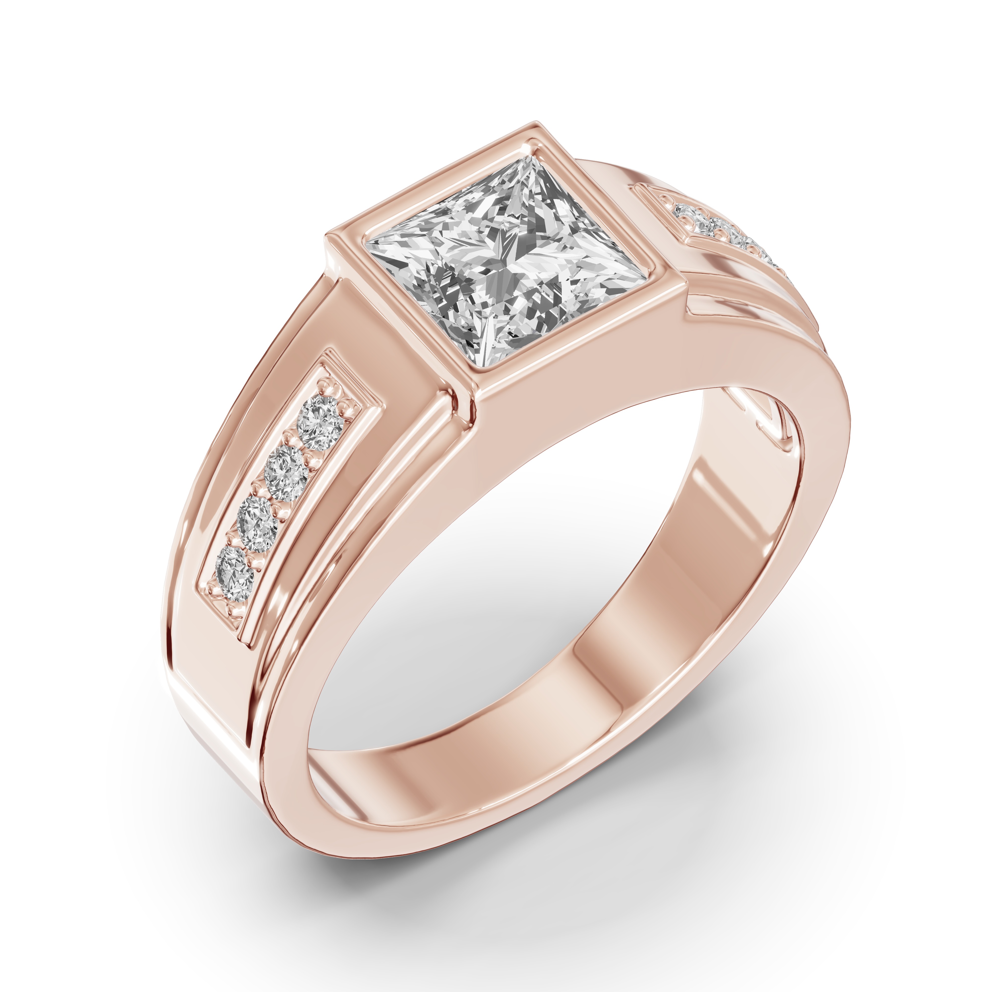 Framed Bezel Princess Lab Diamond Ring (2.25 ct. tw.)